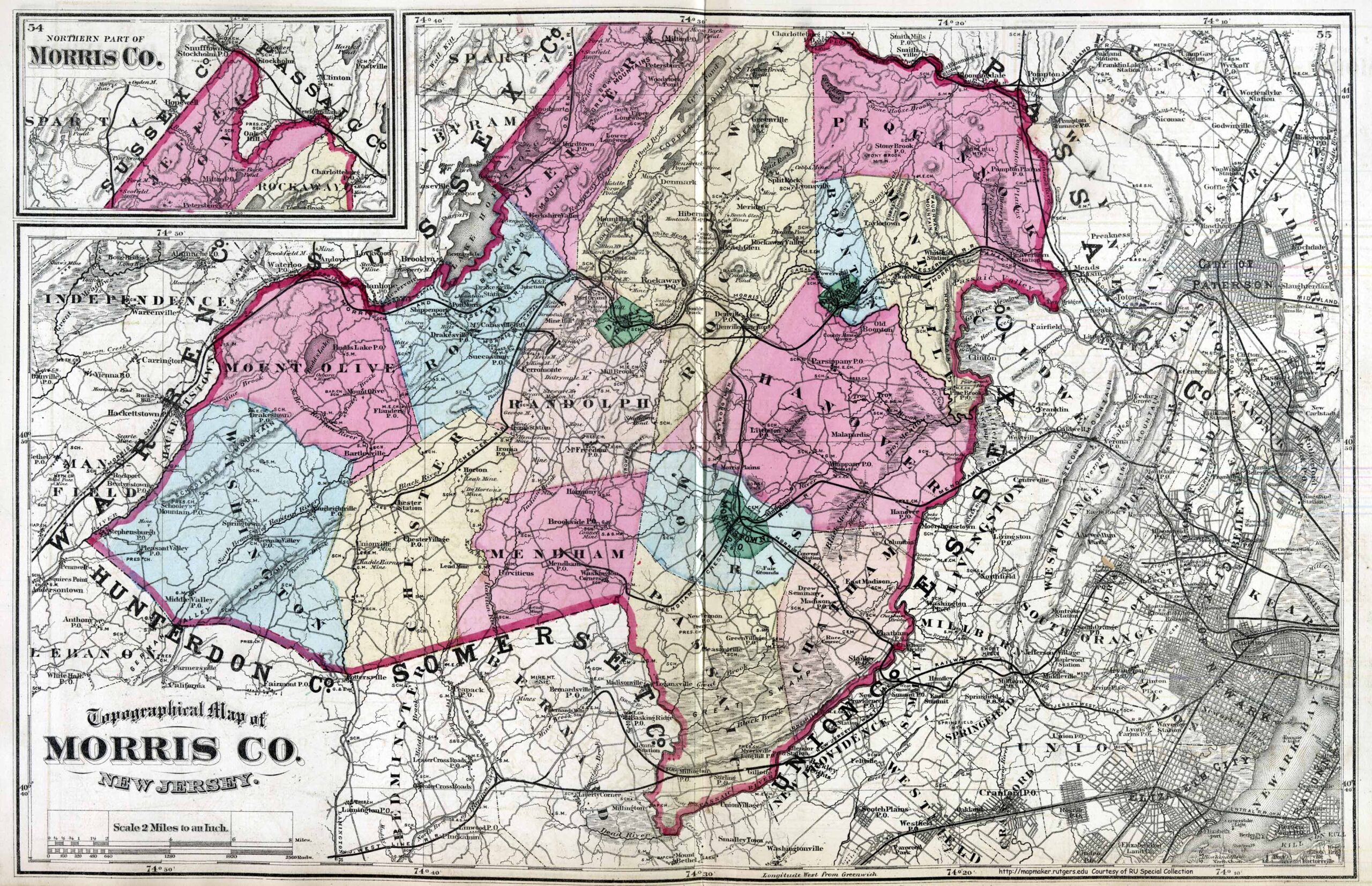 map of morris county