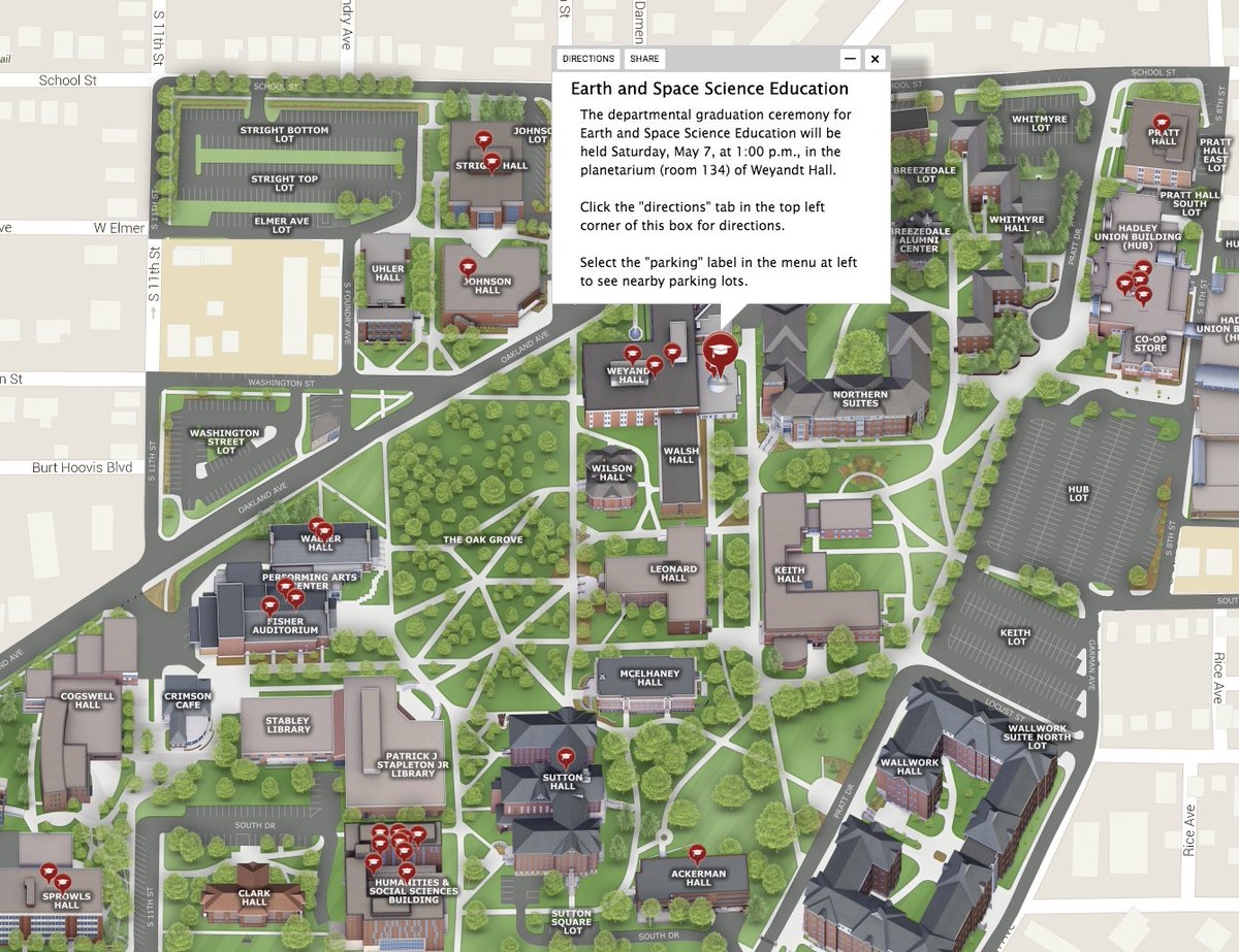 The Interactive Campus Map Has A Commencement Section To Help You Find All The Ceremonies Https t co xxAvMUVM5K
