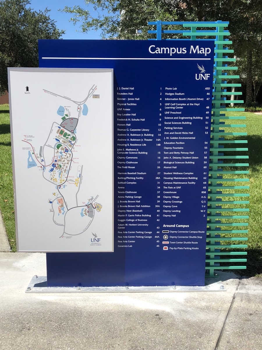 map of unf campus map of unf campus