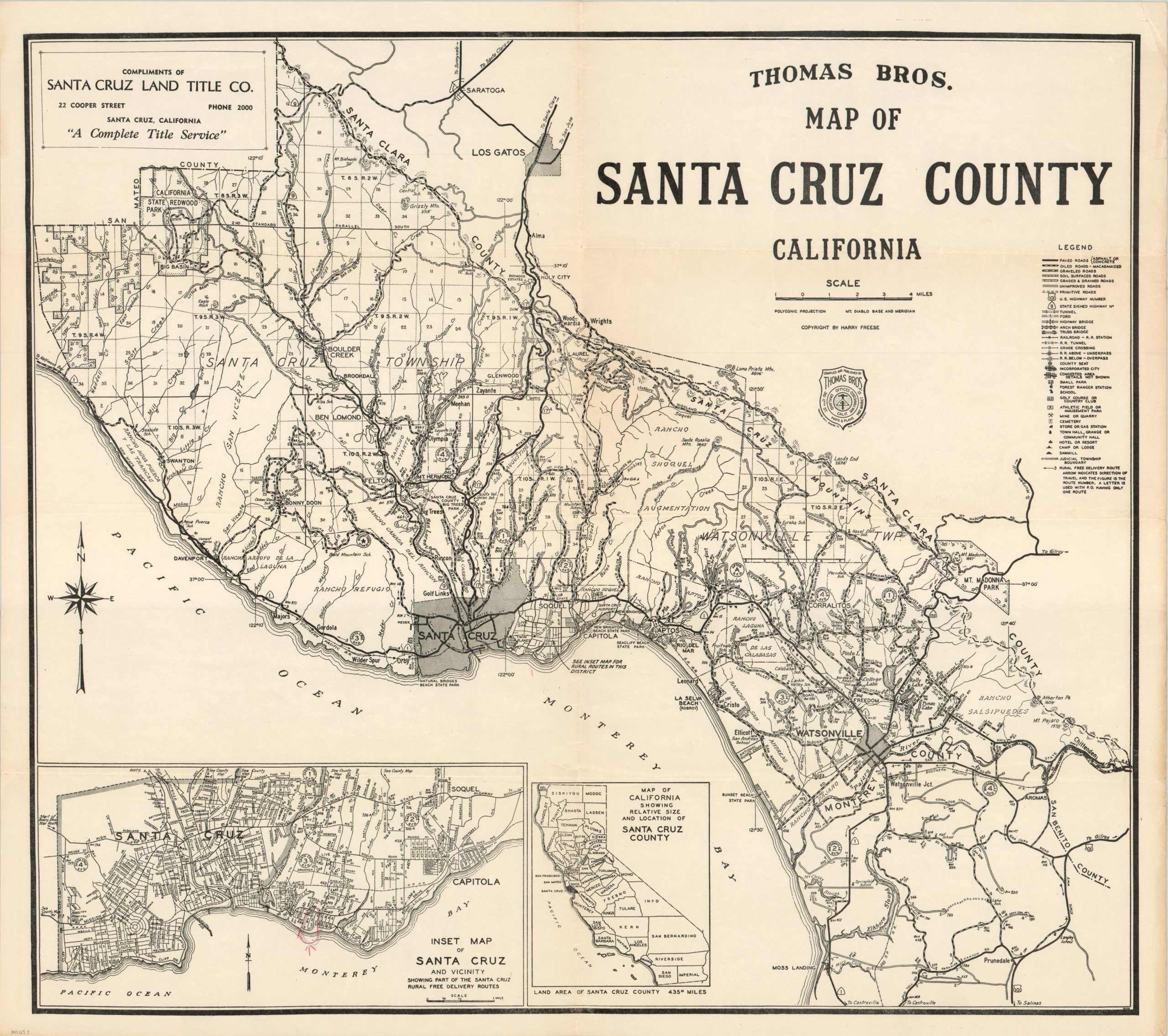 Thomas Bros Map Of Santa Cruz County California Curtis Wright Maps Thomas Bros Map Of Santa Cruz County California Curtis Wright Maps