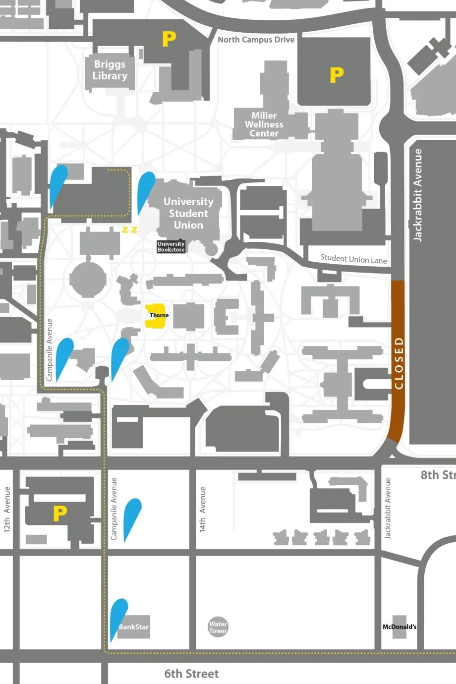 Thorne Hall Move In Day Directions South Dakota State University