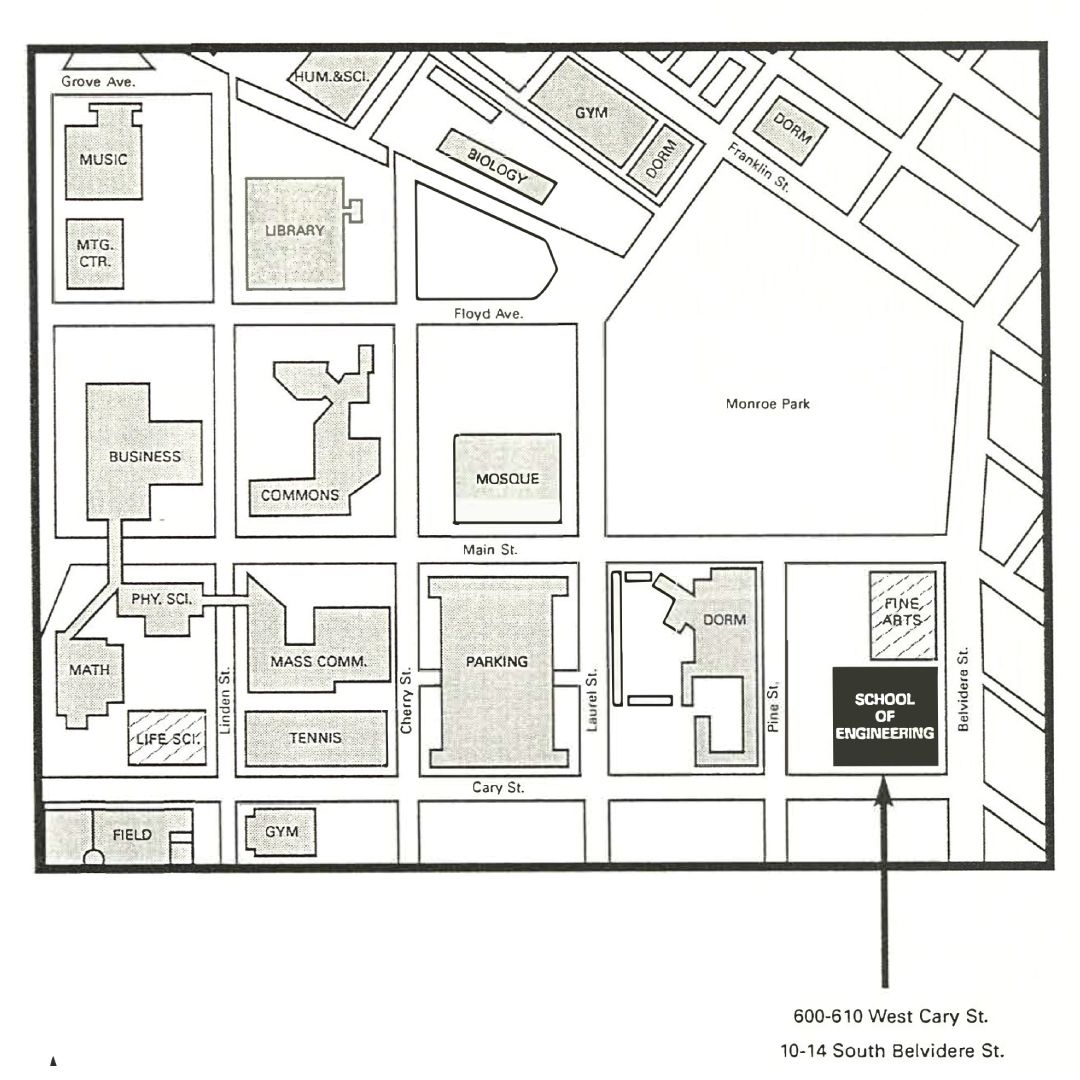 THROWBACK THURSDAY Fun Fact West Hall Was Originally Planned For The Corner Of Cary And Belvidere Streets currently The Site Of VCU s Institute For Engineering And Medicine Check Out This Planning