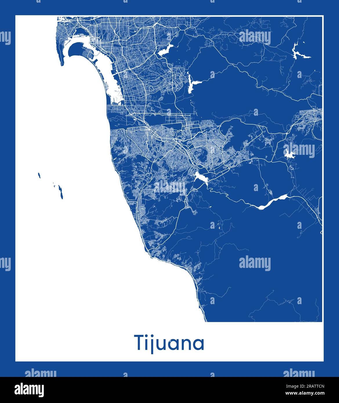 tijuana city map tijuana city map