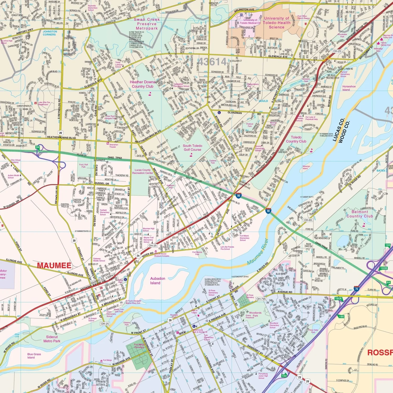toledo city map toledo city map