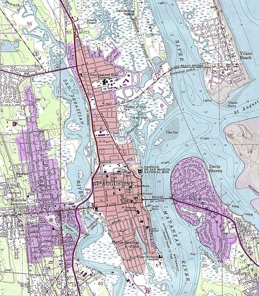Topographical Map St Augustine Adventure