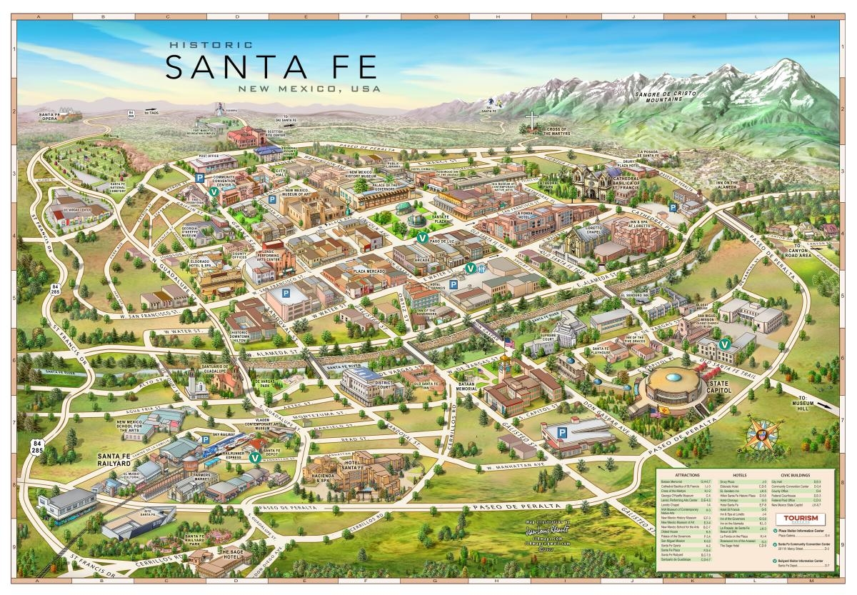 TOURISM Santa Fe Maps TOURISM Santa Fe Maps