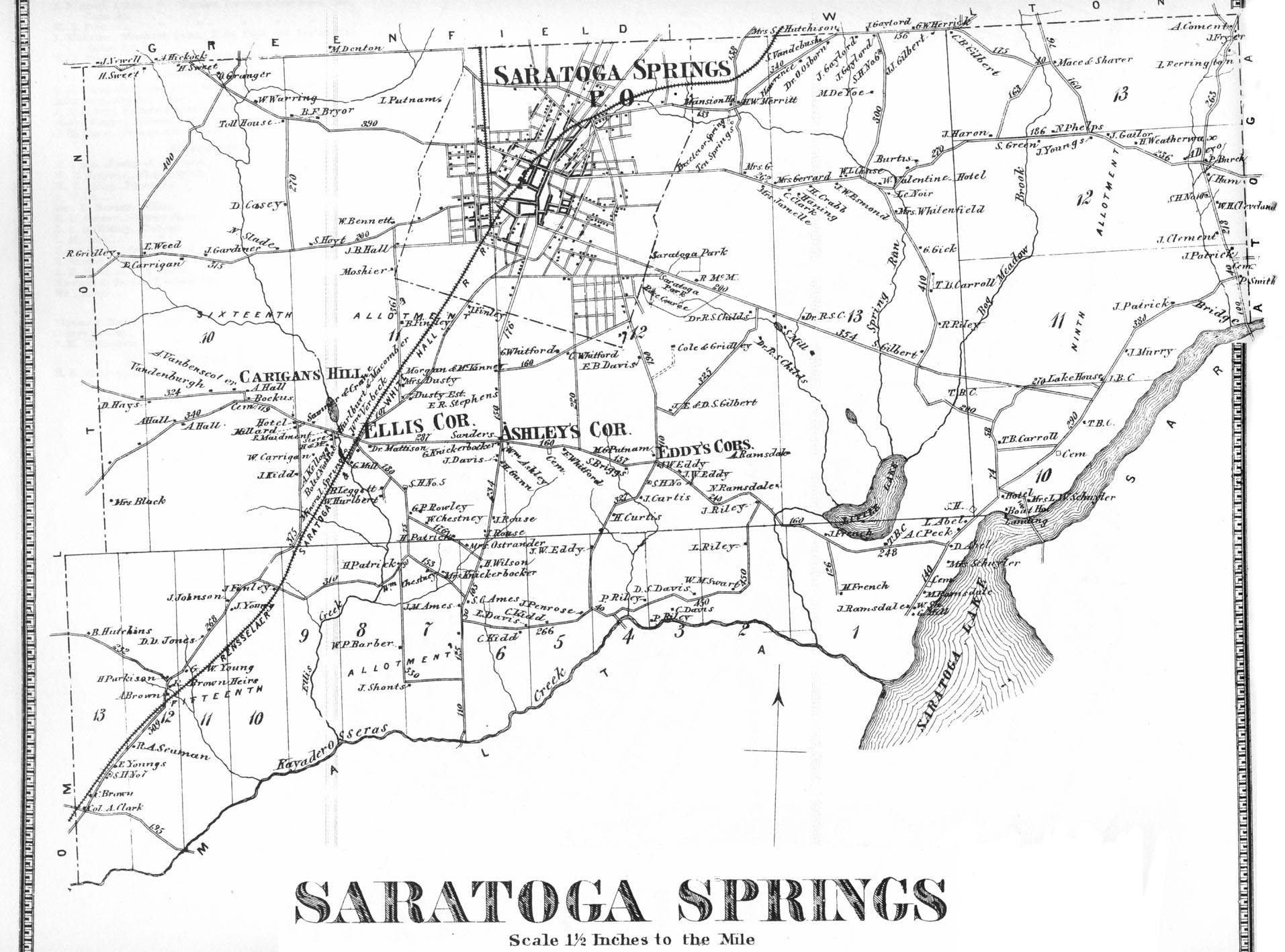 Town Of Saratoga Springs Saratoga Co Atlas