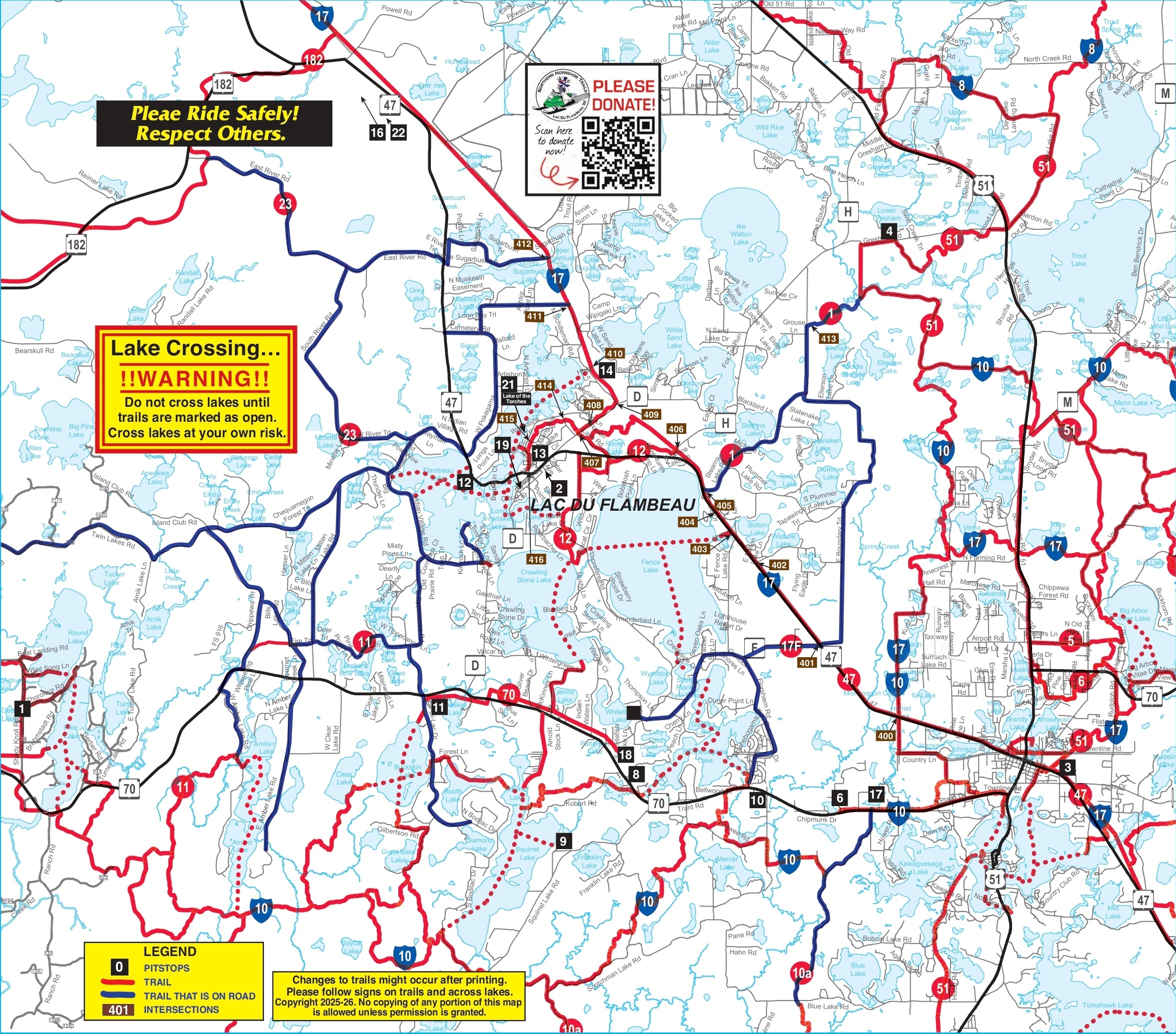 Trail Map Northern Hornshoe Trails