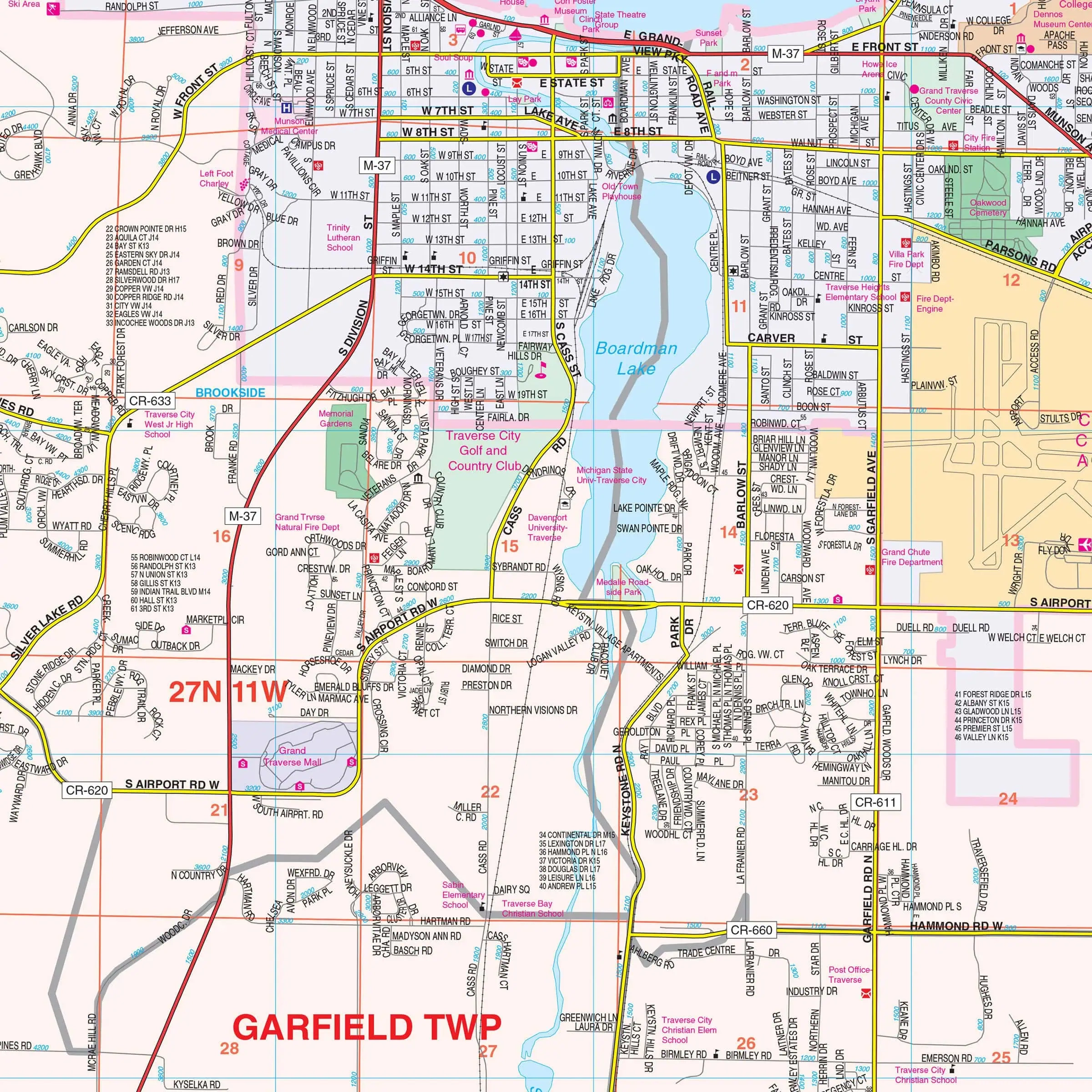 traverse city map