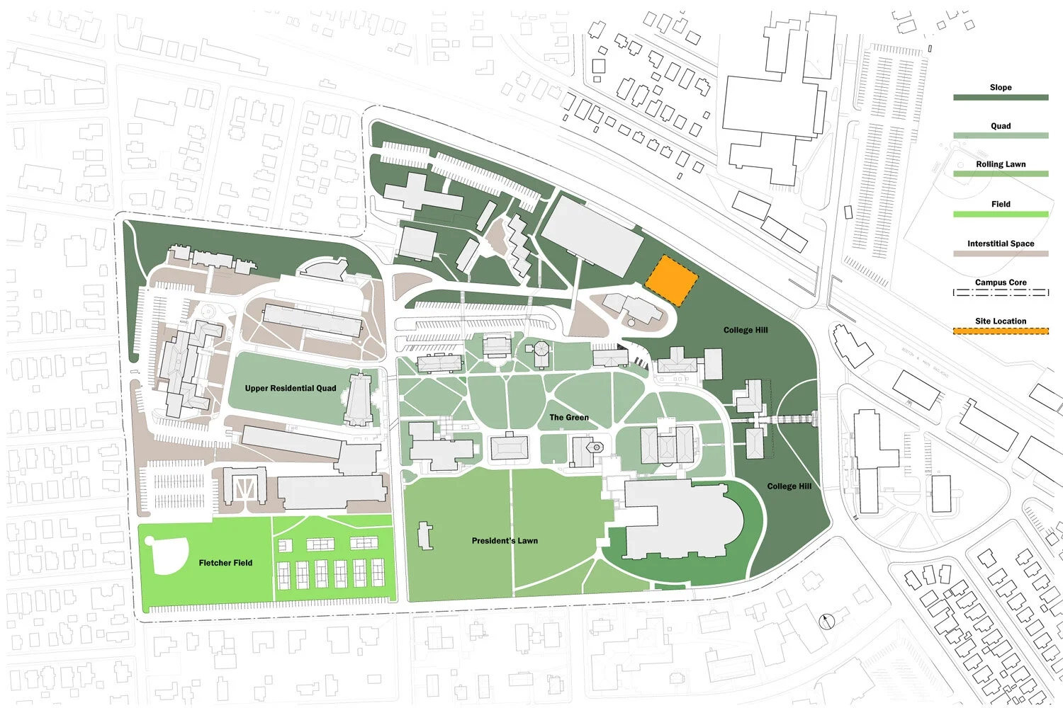 tufts medford campus map