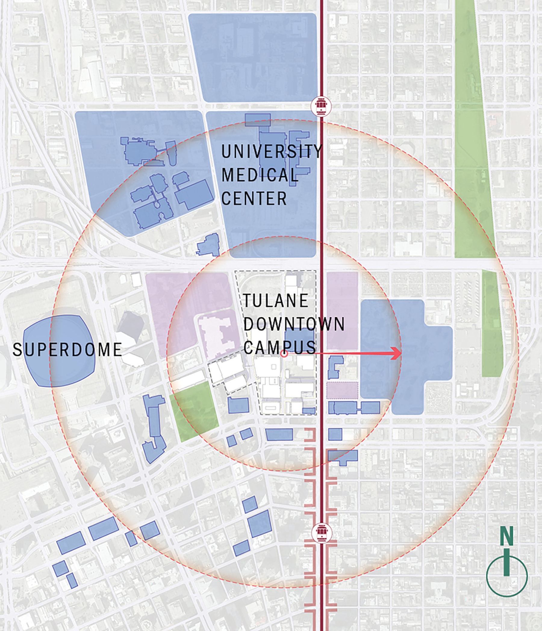 tulane university uptown campus map