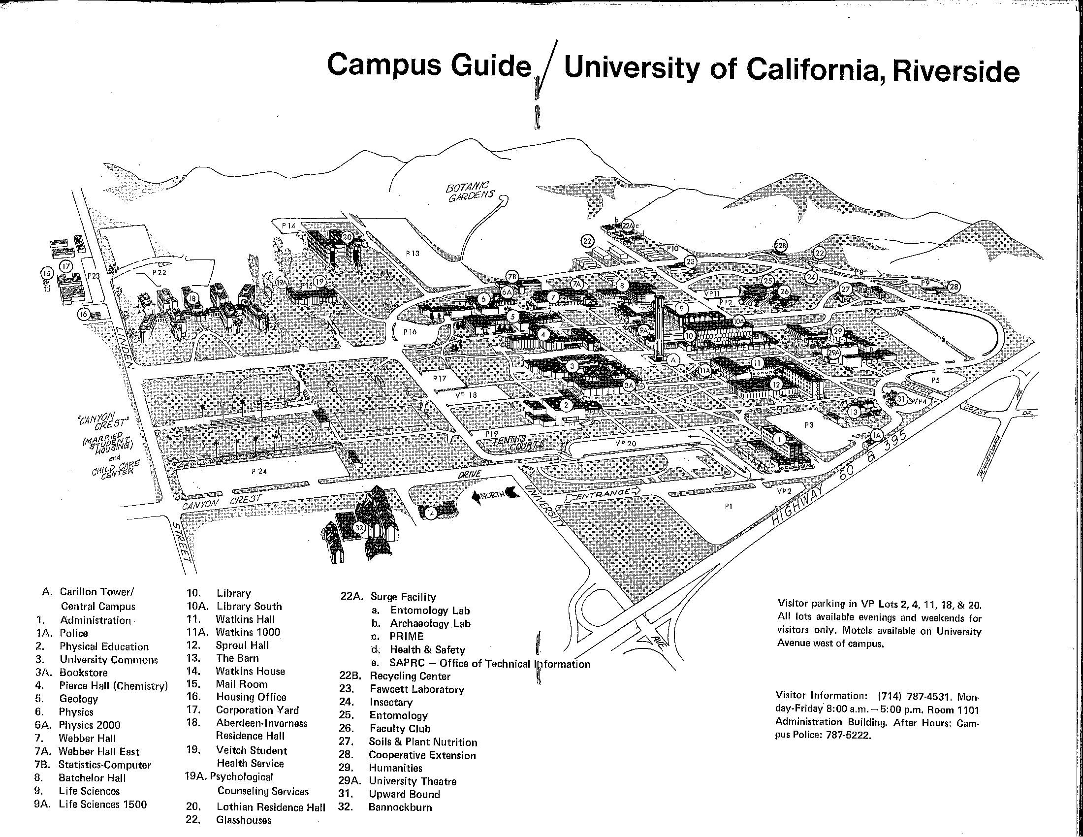 university of california riverside campus map