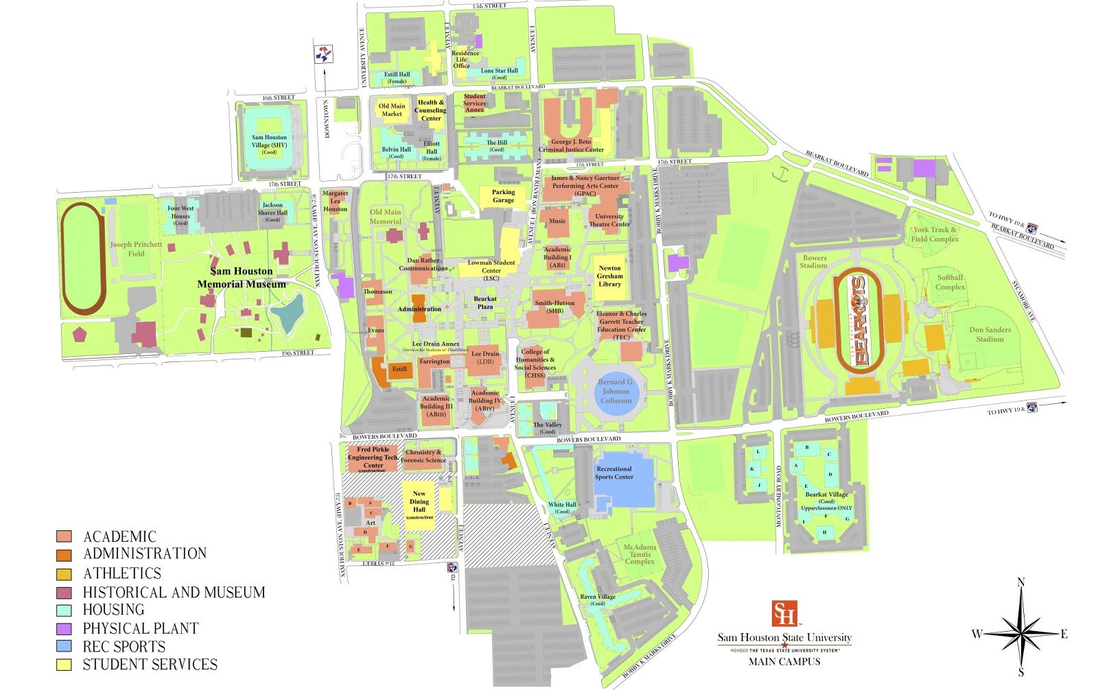 UH Map University Of Houston Map Texas USA UH Map University Of Houston Map Texas USA