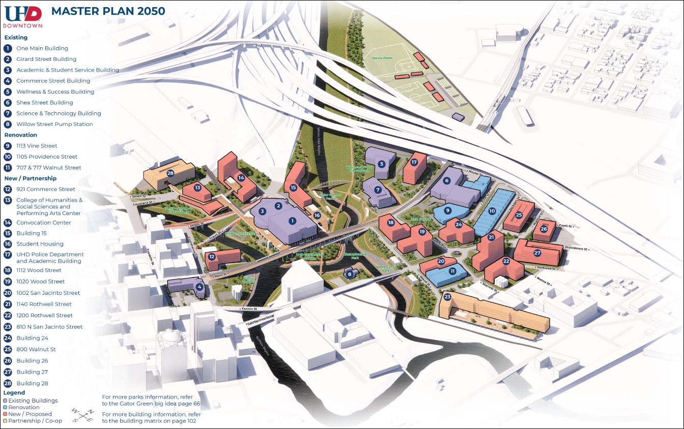 UHD Campus Master Plan University Of Houston Downtown