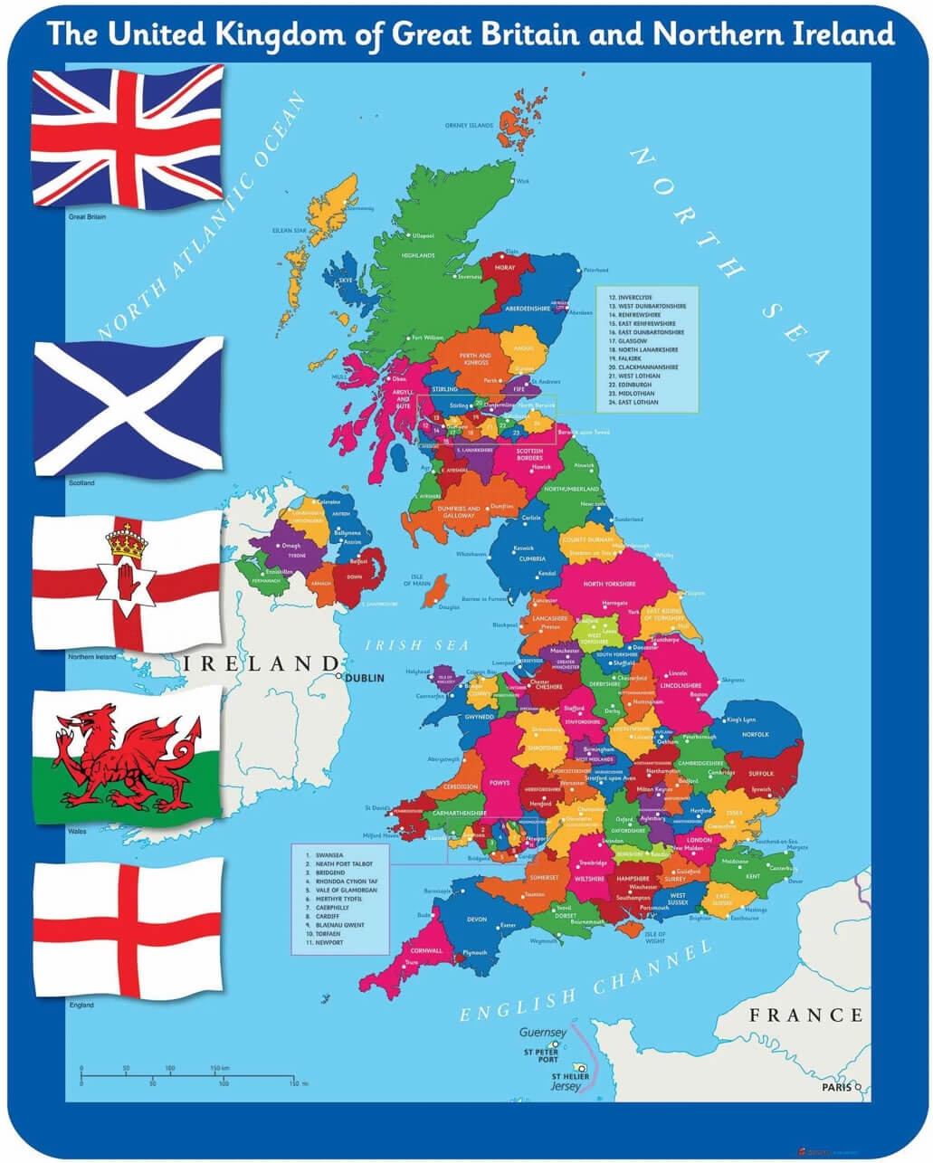 uk with counties map