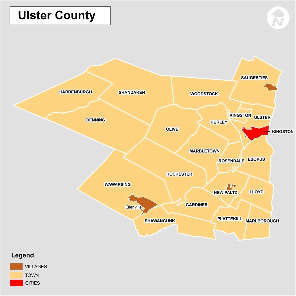 map of ulster county ny map of ulster county ny