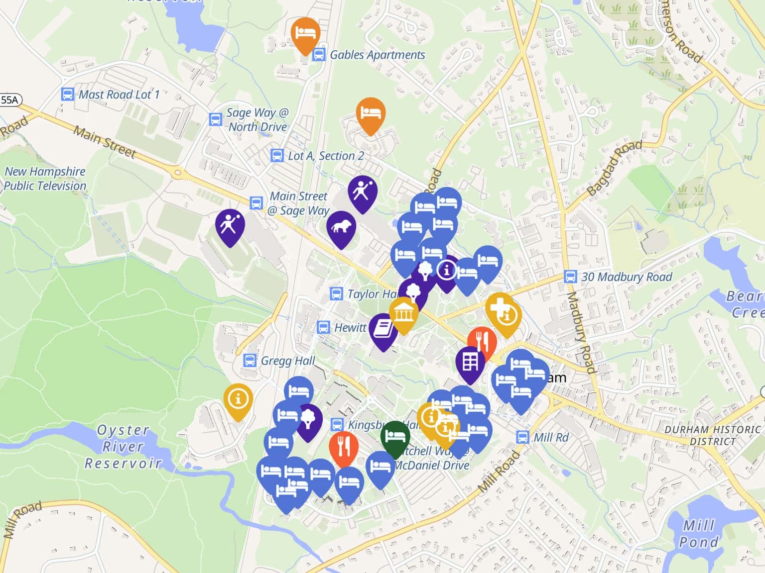 UNH Housing Map By Unhhousing MapHub