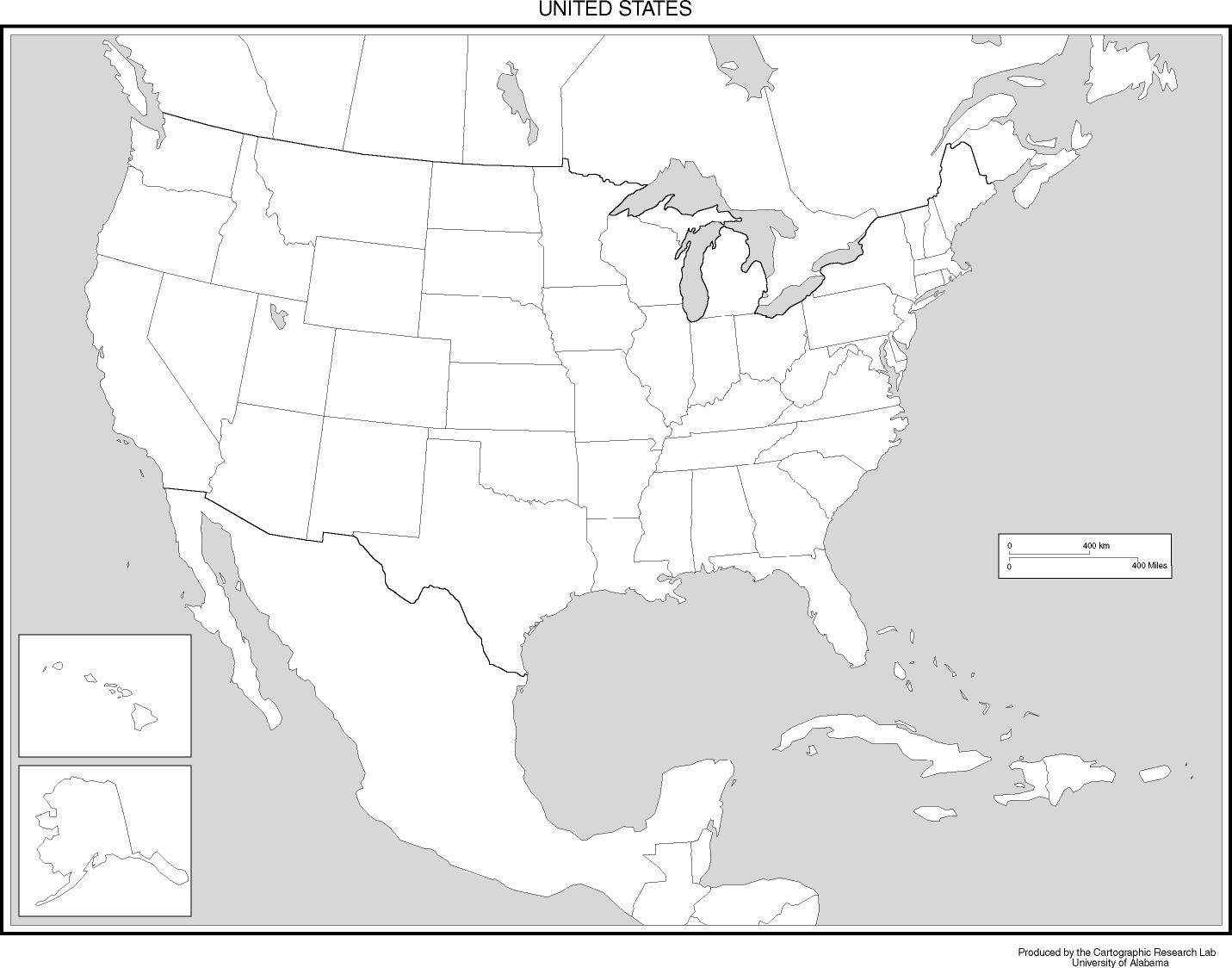 United States Blank Map United States Blank Map