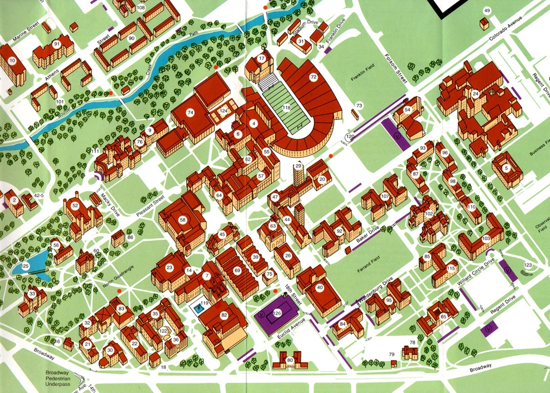 university of colorado boulder campus map