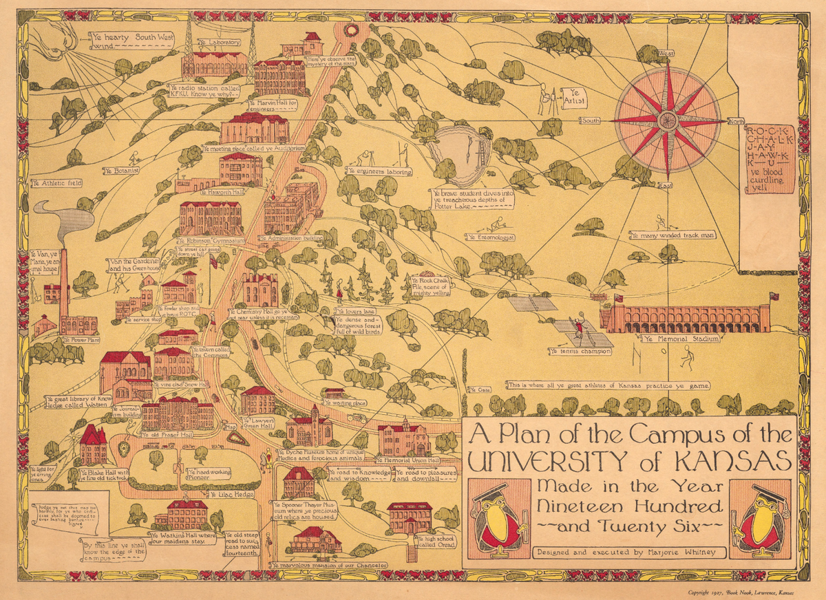 ku lawrence campus map