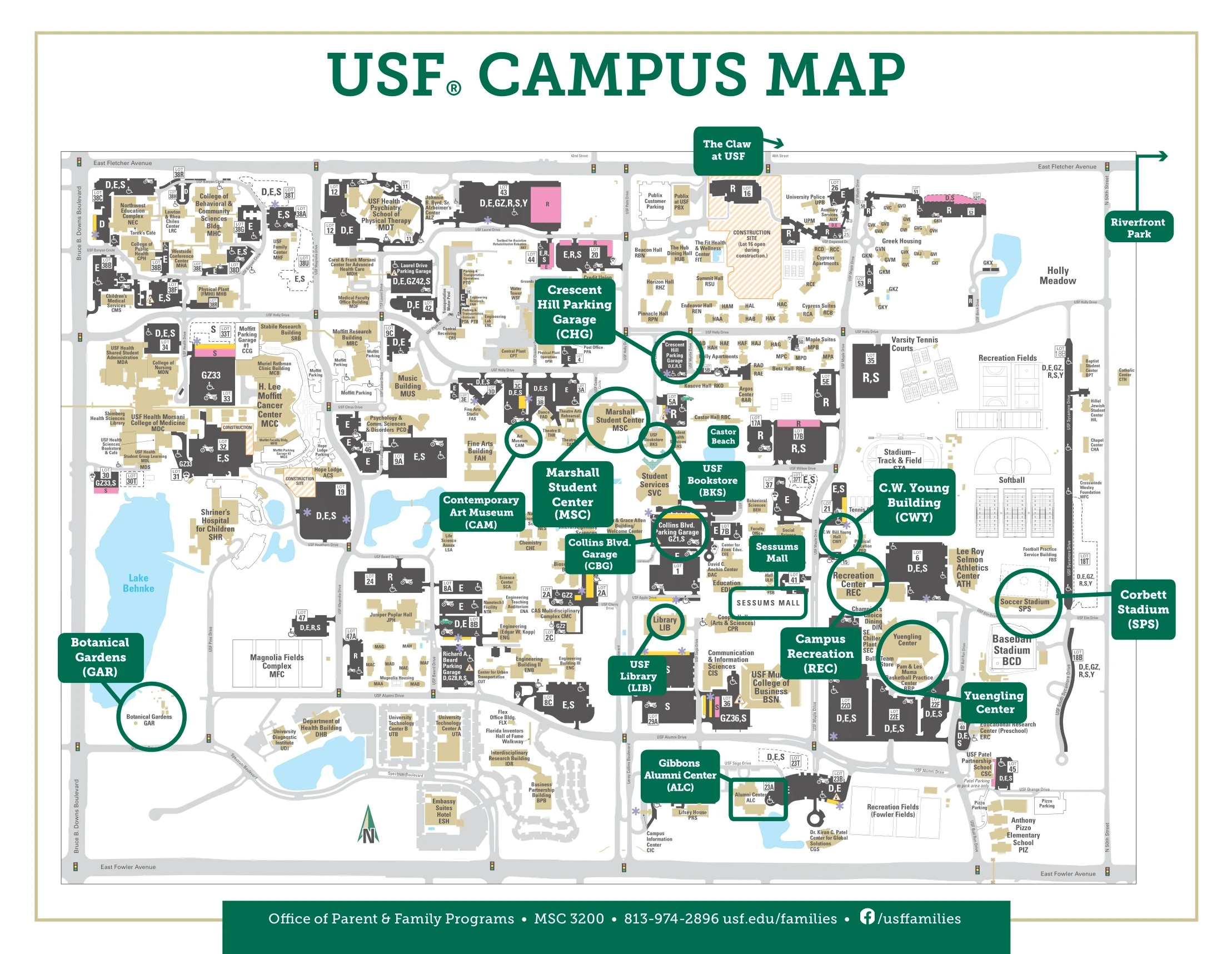 University Of South Florida Campus Map All Maps