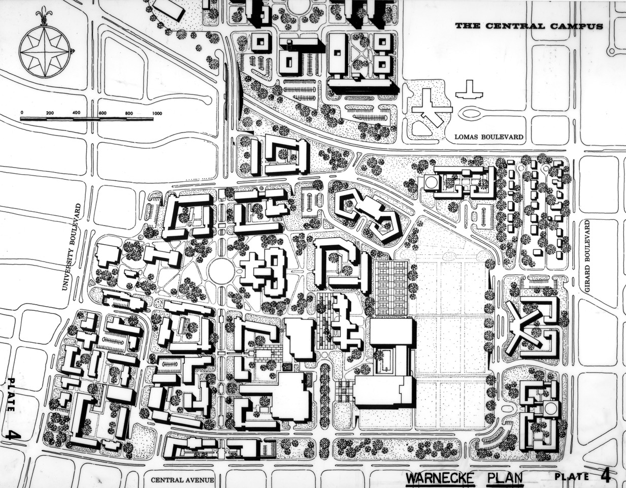 unm campus map