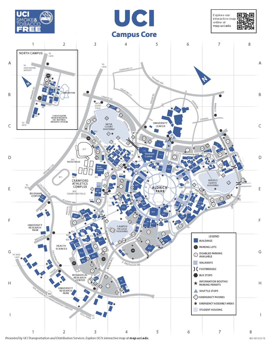 uc irvine campus map uc irvine campus map