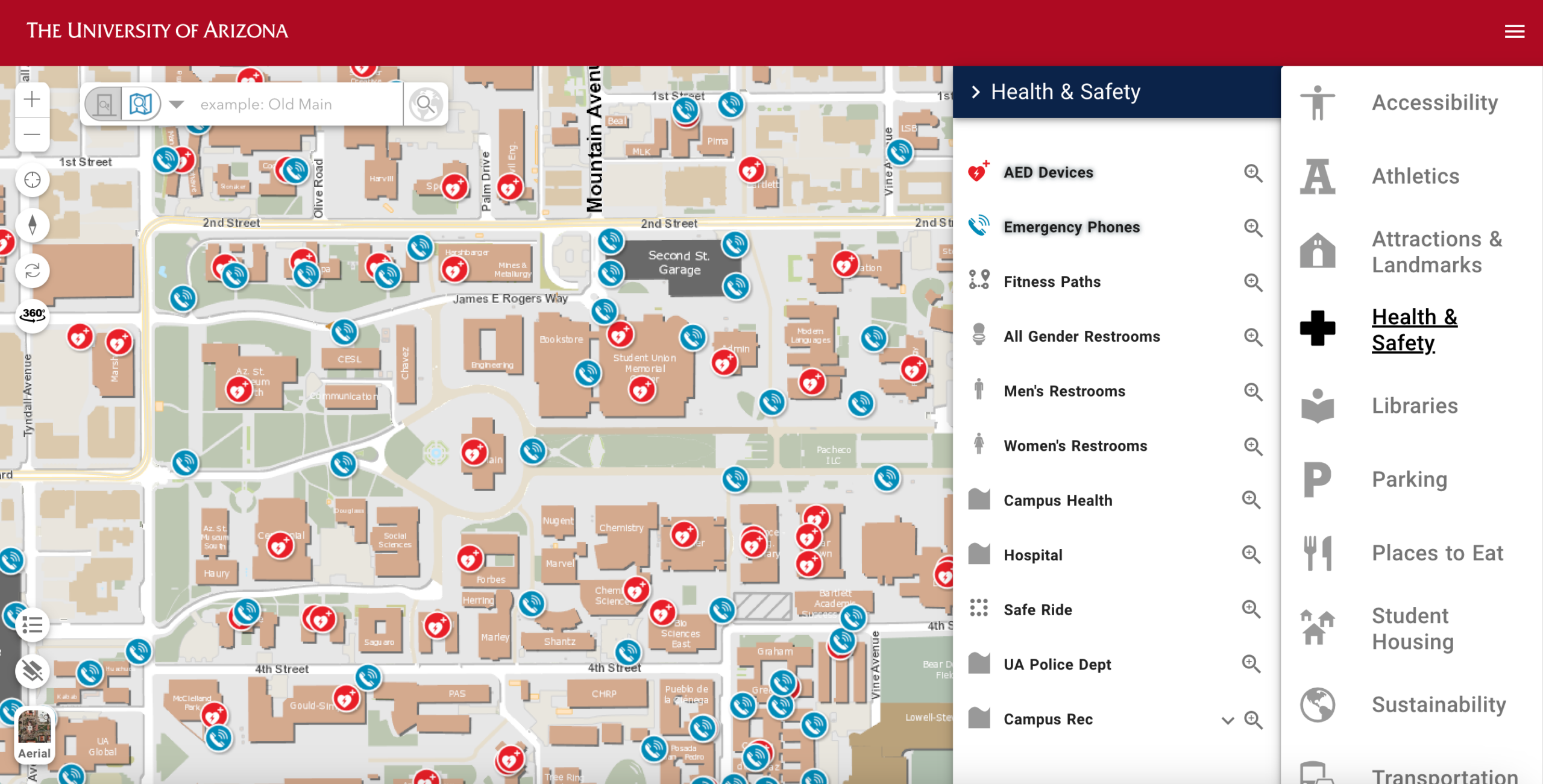 Updated Campus Maps Make Finding Your Way Easier And Safer University Of Arizona News