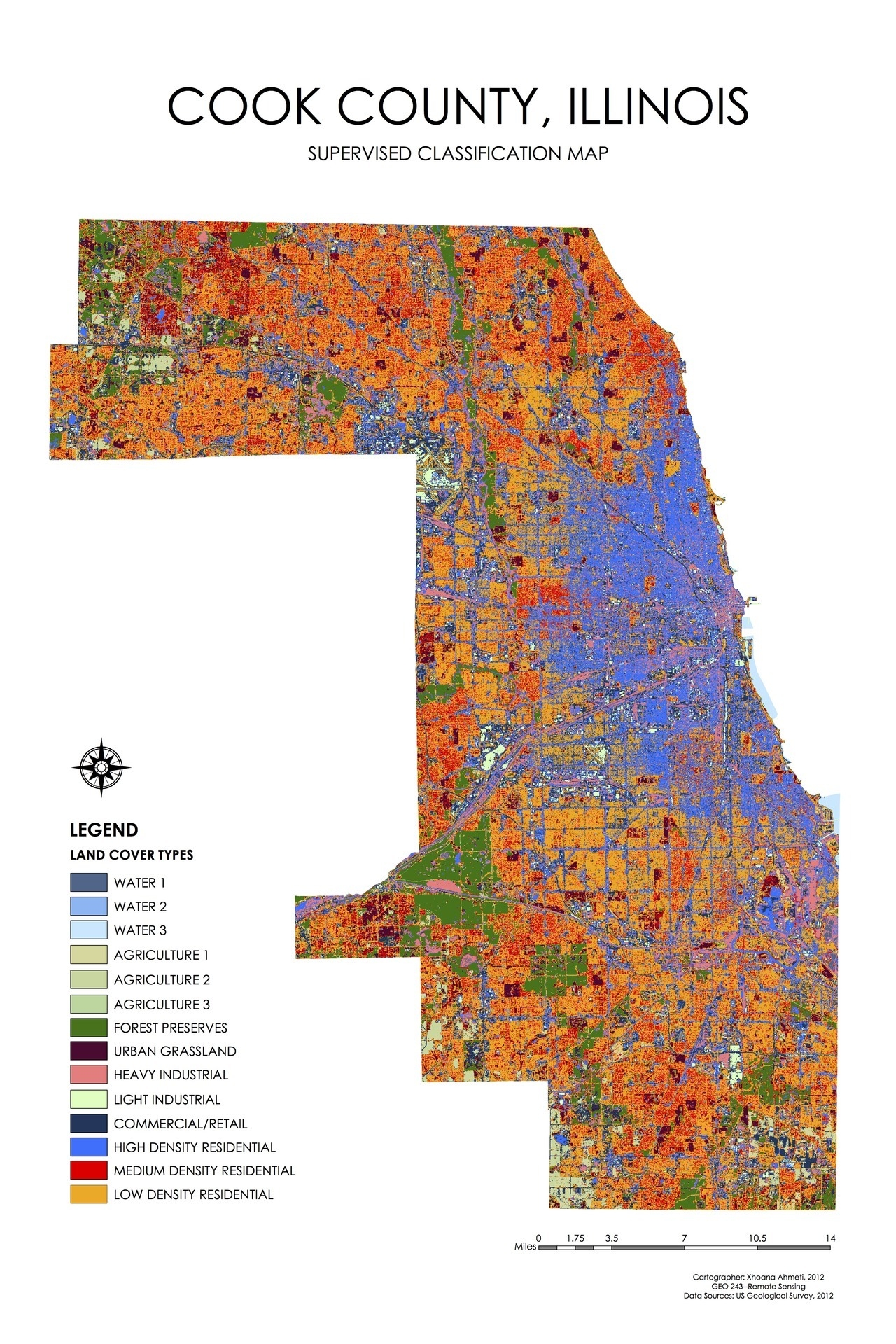 URBAN GEOGRAPHIES Cities Places Regions COOK COUNTY METRO CHICAGO LAND USE PATTERNS 