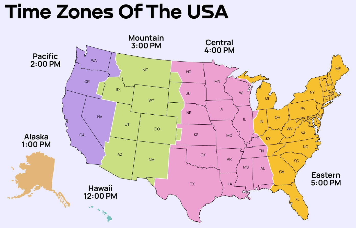 printable map of united states time zones printable map of united states time zones