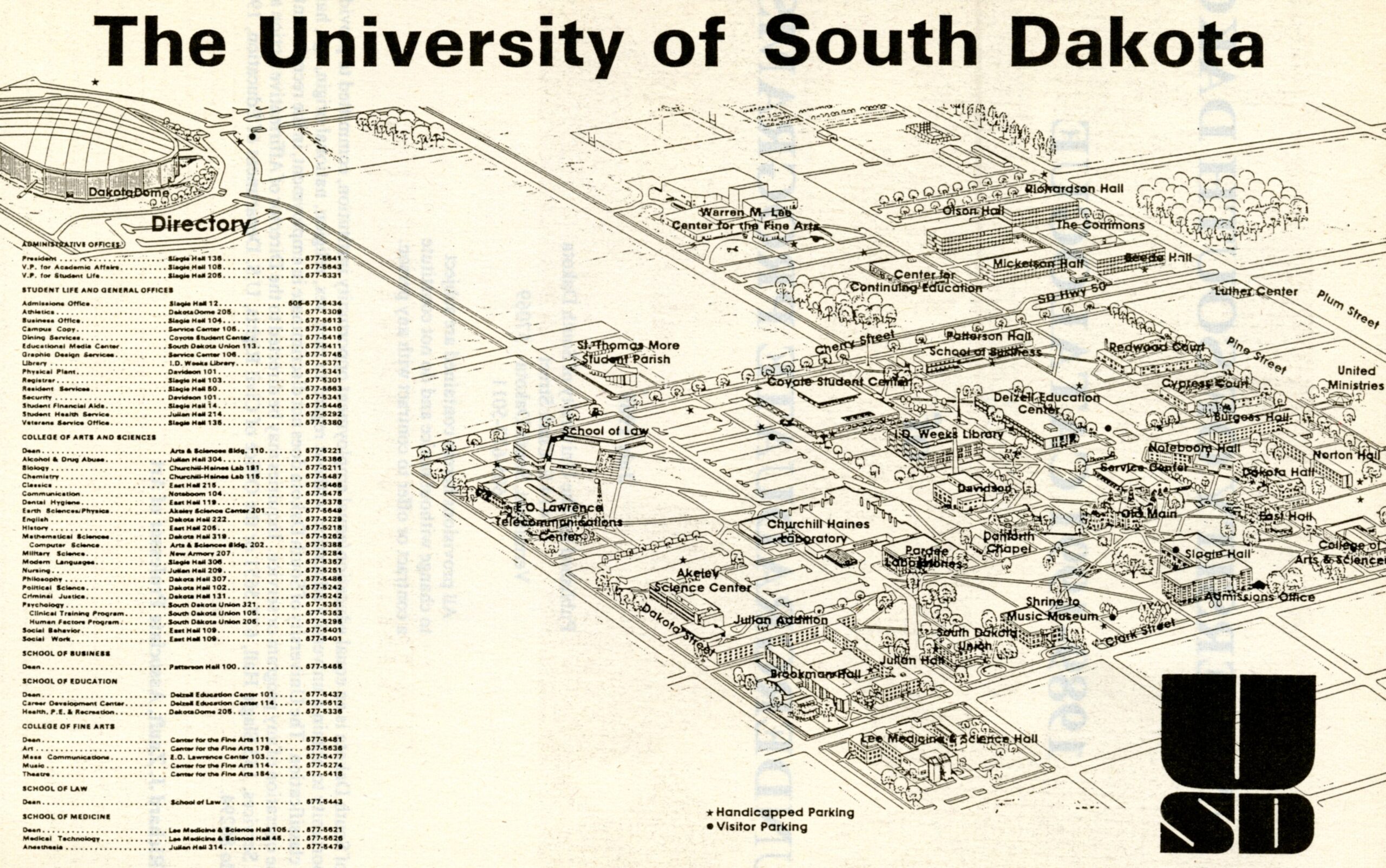 USD Campus Maps 1960 2016 Archives And Special Collections Blog