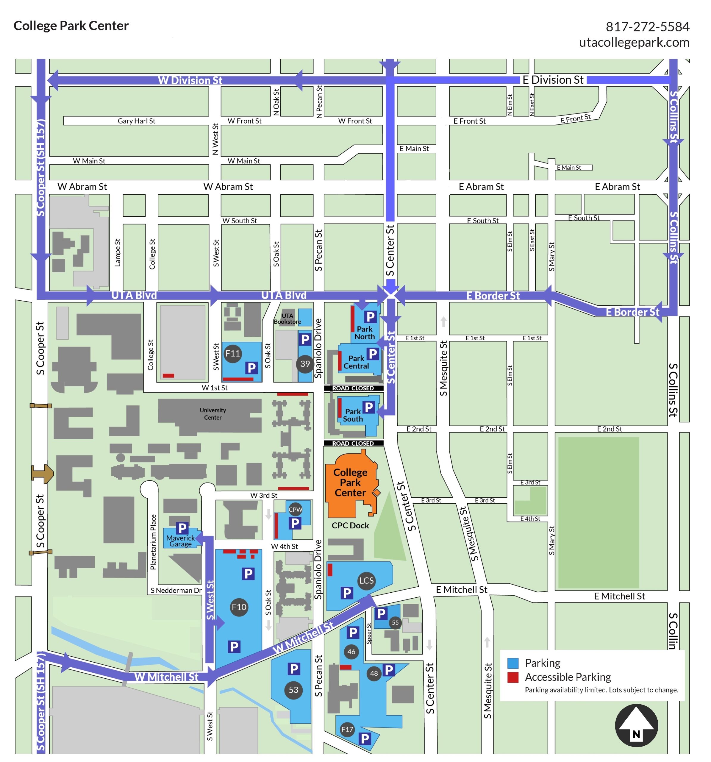 ut arlington campus map