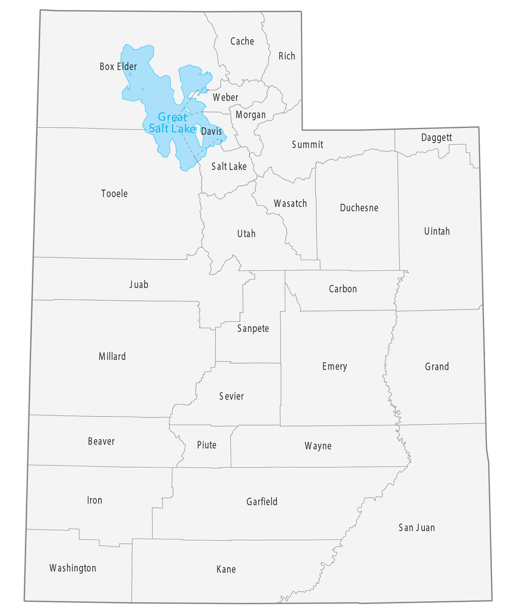 Utah County Map GIS Geography