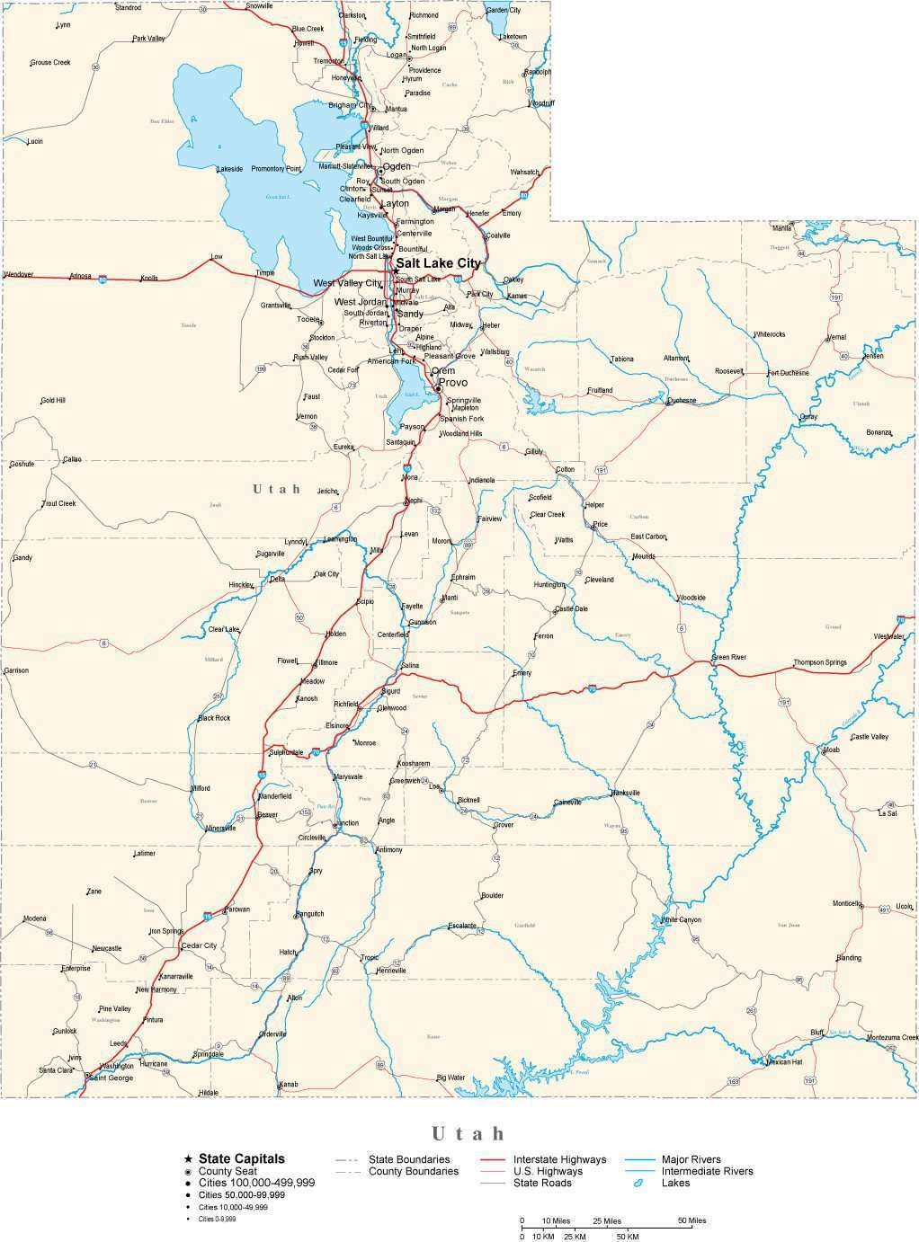 utah county city map