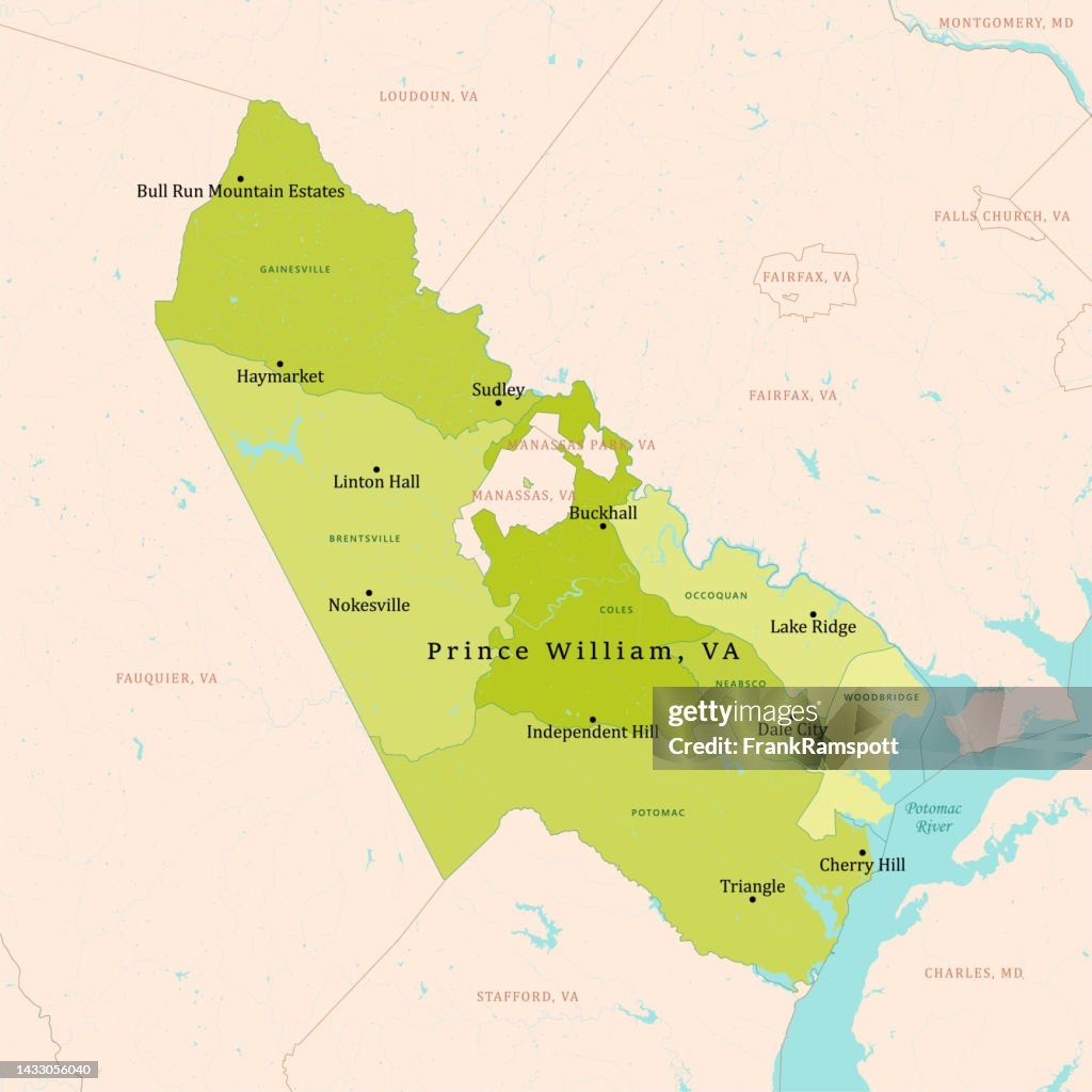 map of prince william county va