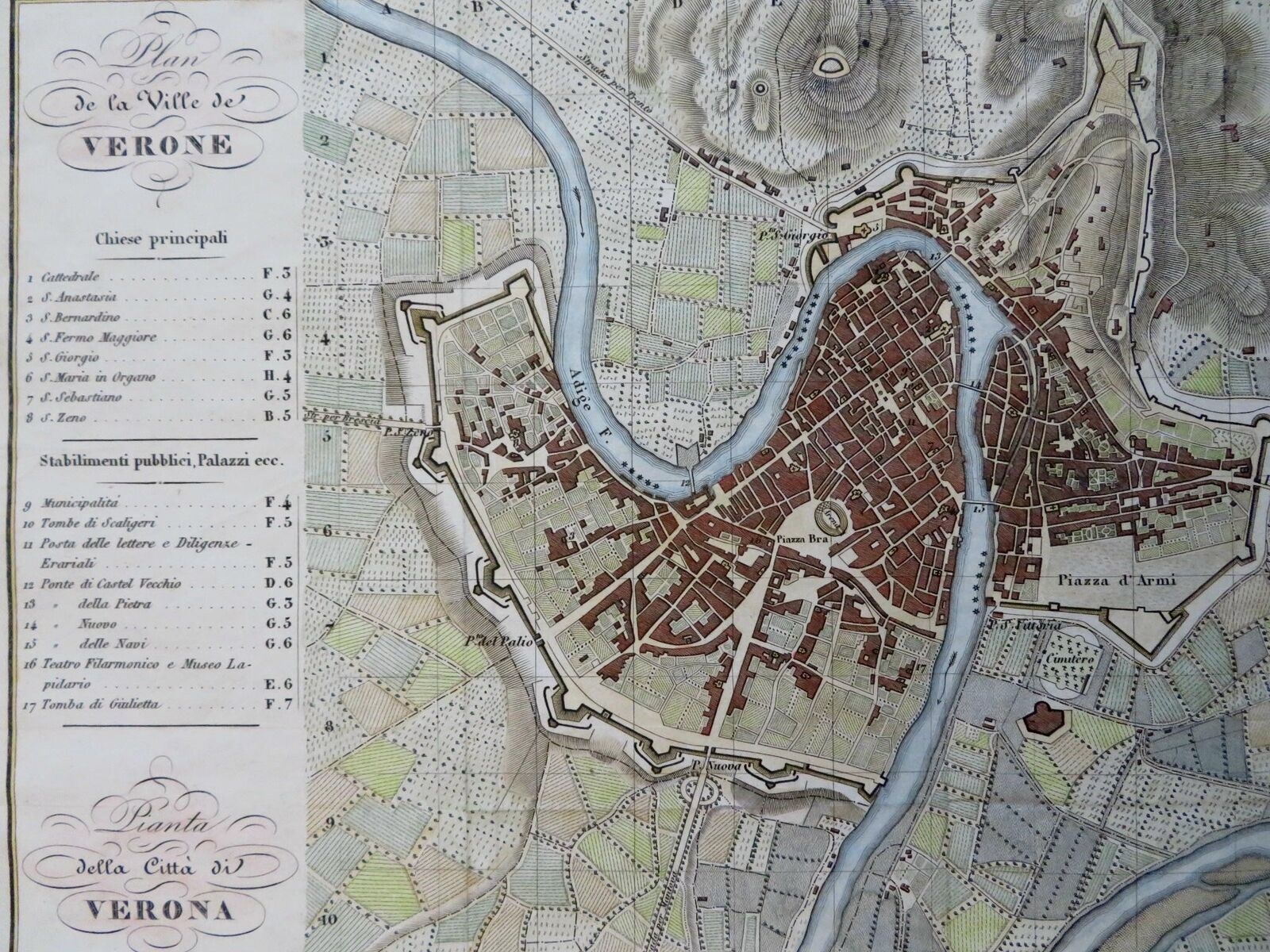 map verona city map verona city