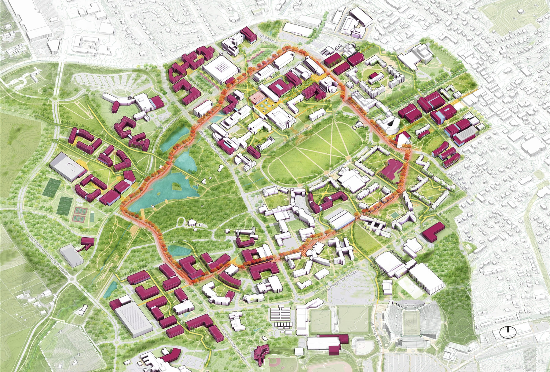 Virginia Polytechnic Institute And State University Campus Master Plan Update Sasaki