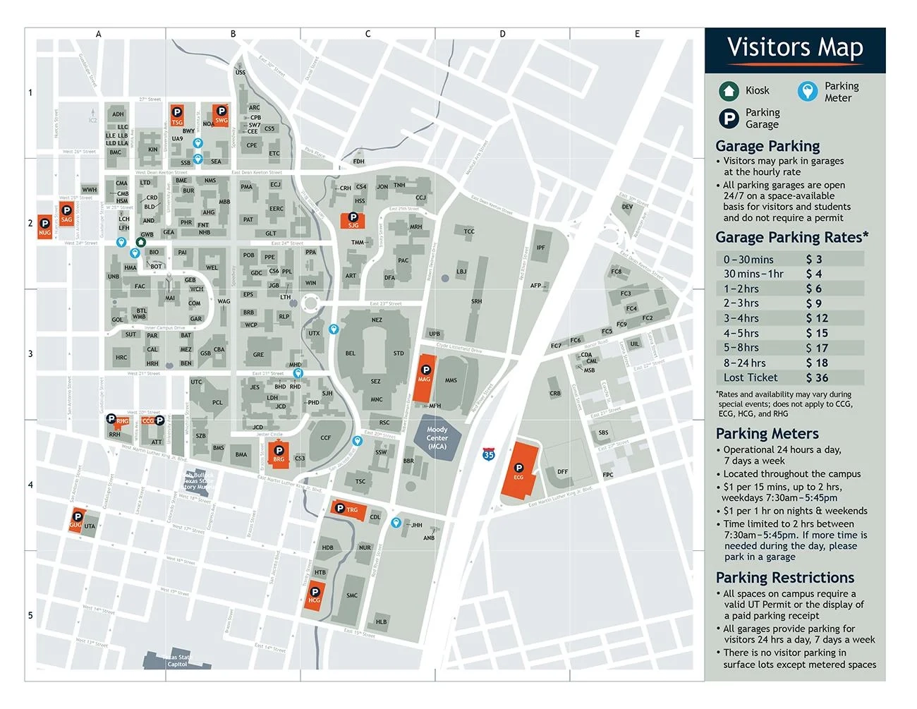 Visitor s Map Parking Transportation