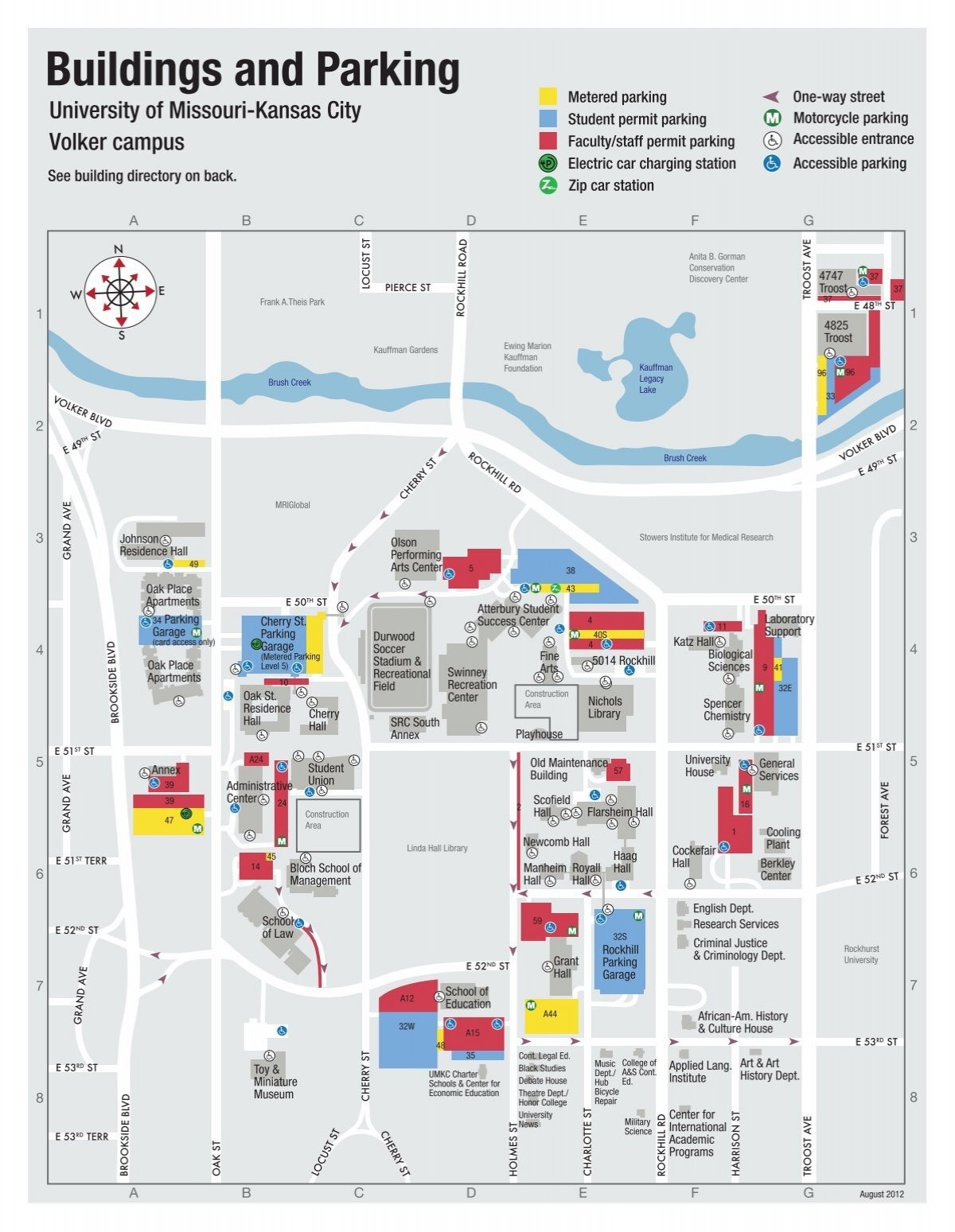 Volker Campus Map University Of Missouri Kansas City
