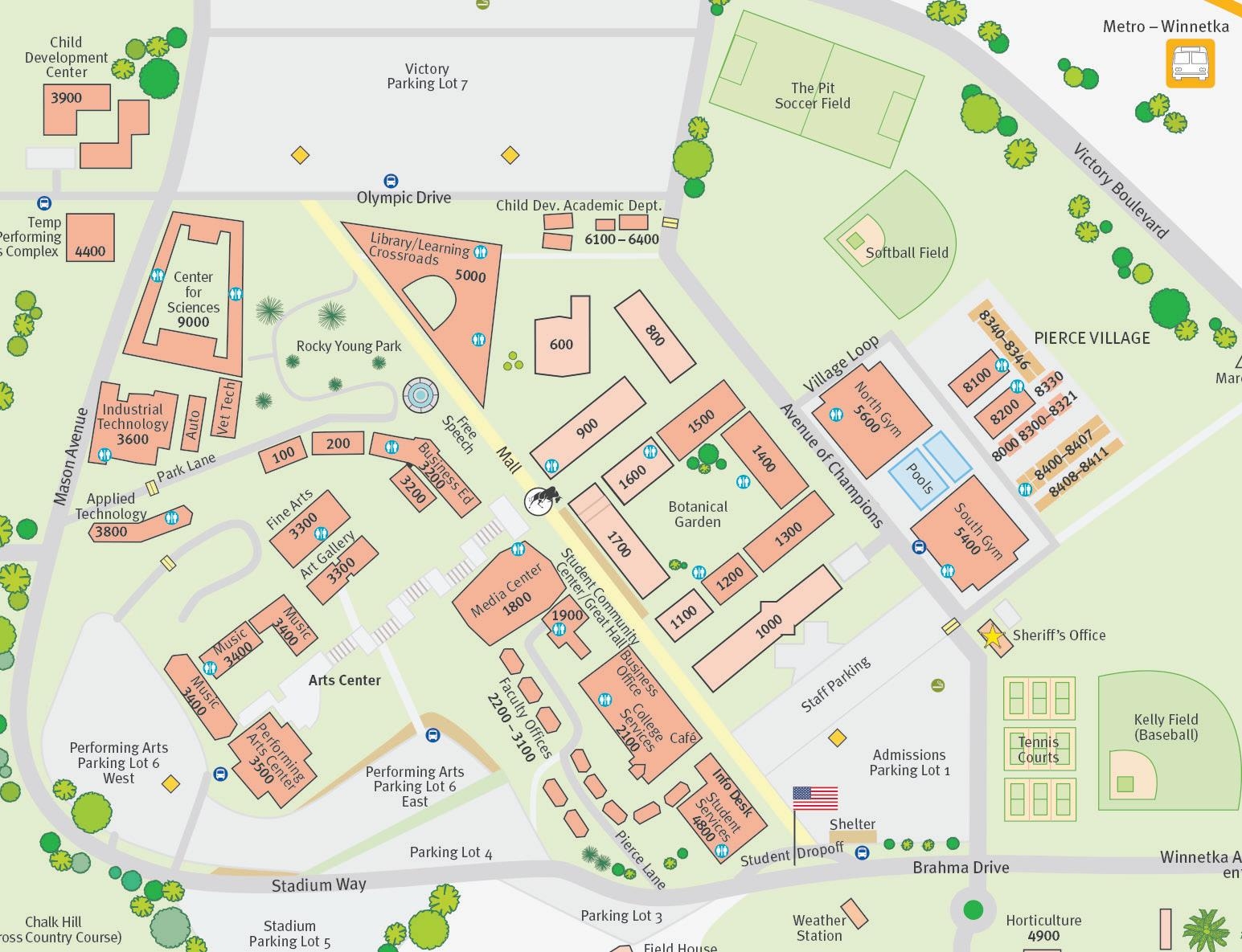 pierce campus map pierce campus map