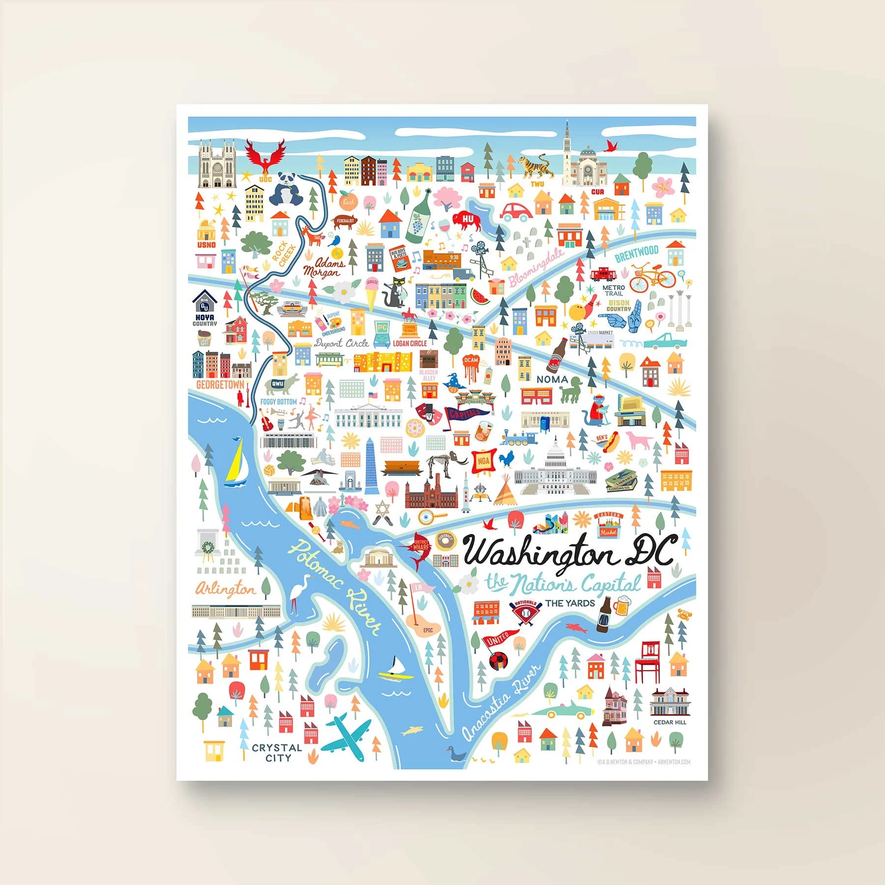 WASHINGTON DC Wall Art Map Washington DC District Of Columbia City Map Poster The Nations Capitol Whimsical Illustration Print Etsy WASHINGTON DC Wall Art Map Washington DC District Of Columbia City Map Poster The Nations Capitol Whimsical Illustration Print Etsy