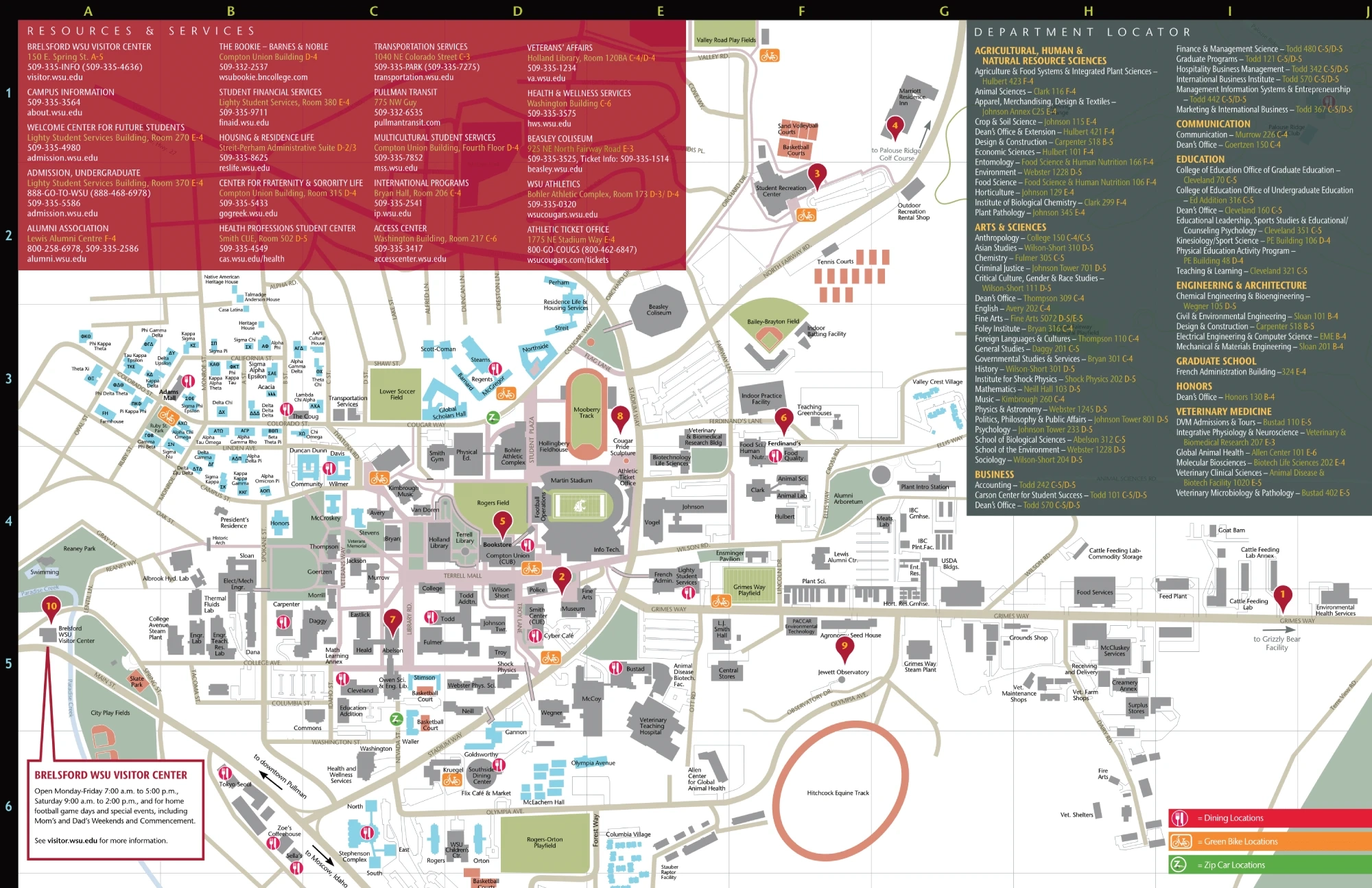 Washington State University Campus Map 2024 All Maps
