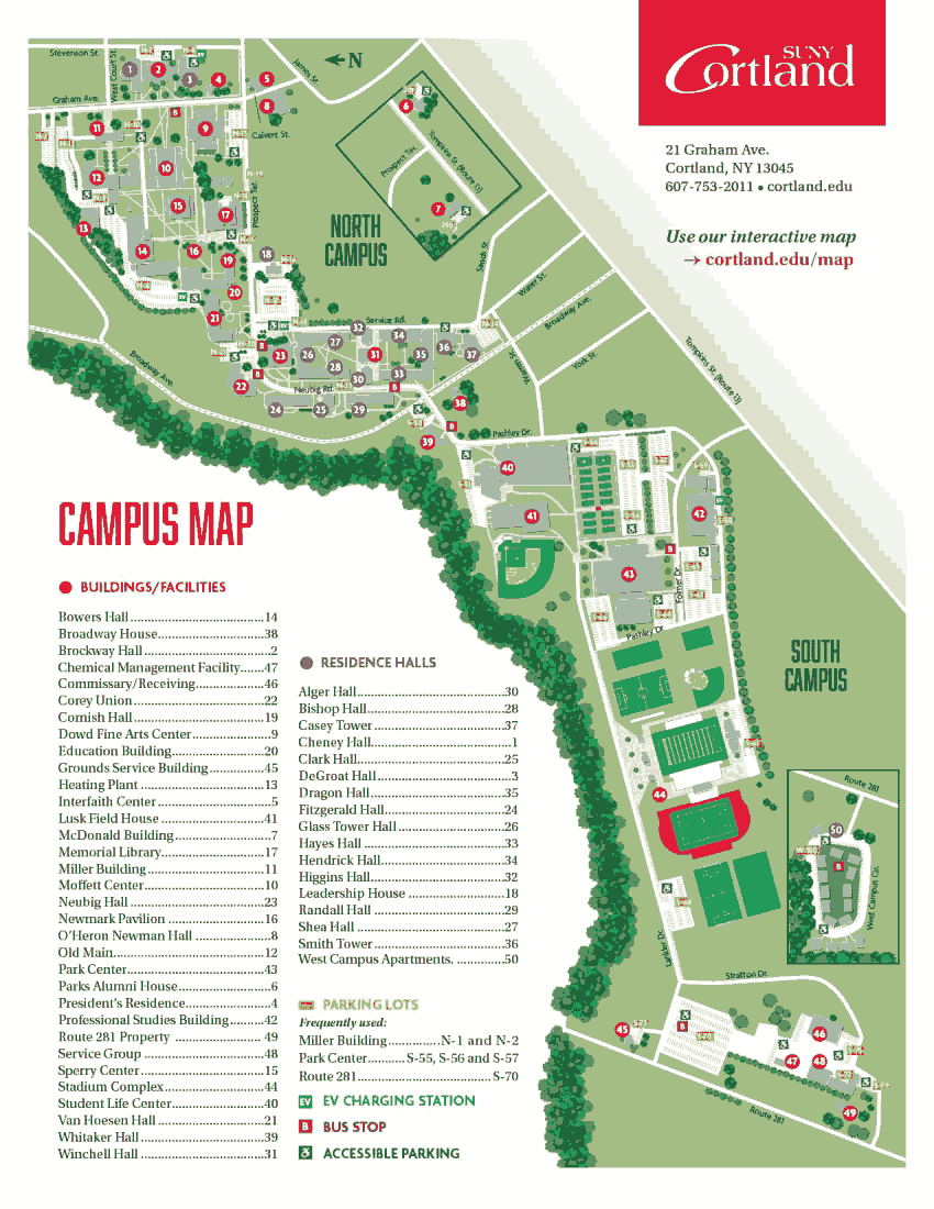 WCU The Village Map West Chester University South Campus Map Nbvmbxxx