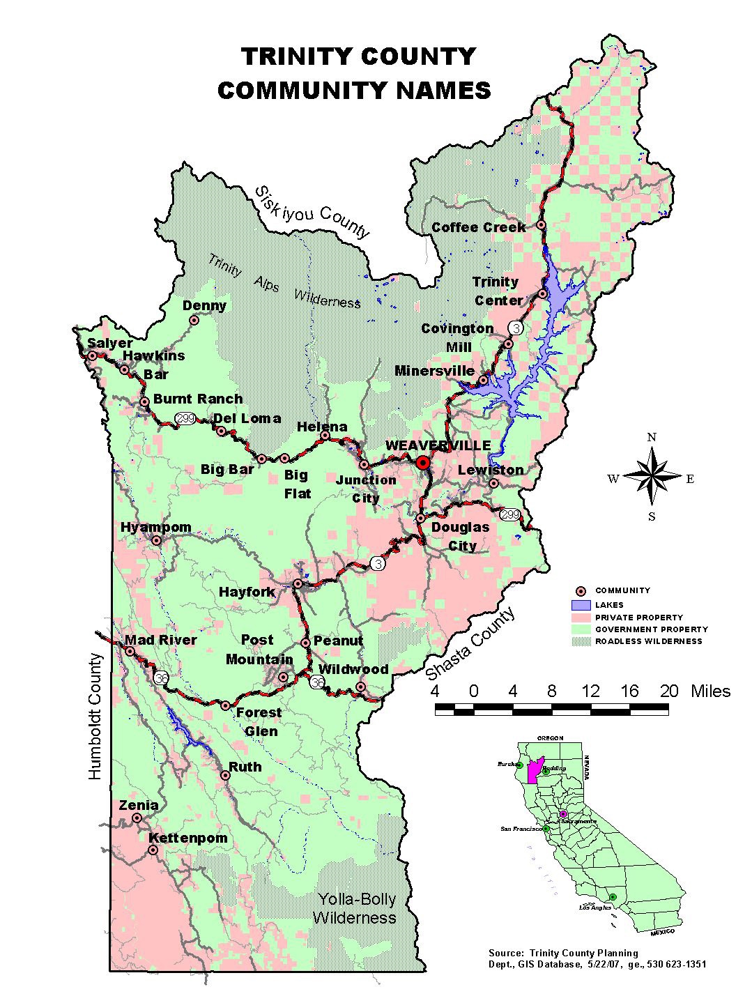 Weaverville California Trinity County Maps Weaverville California Trinity County Maps