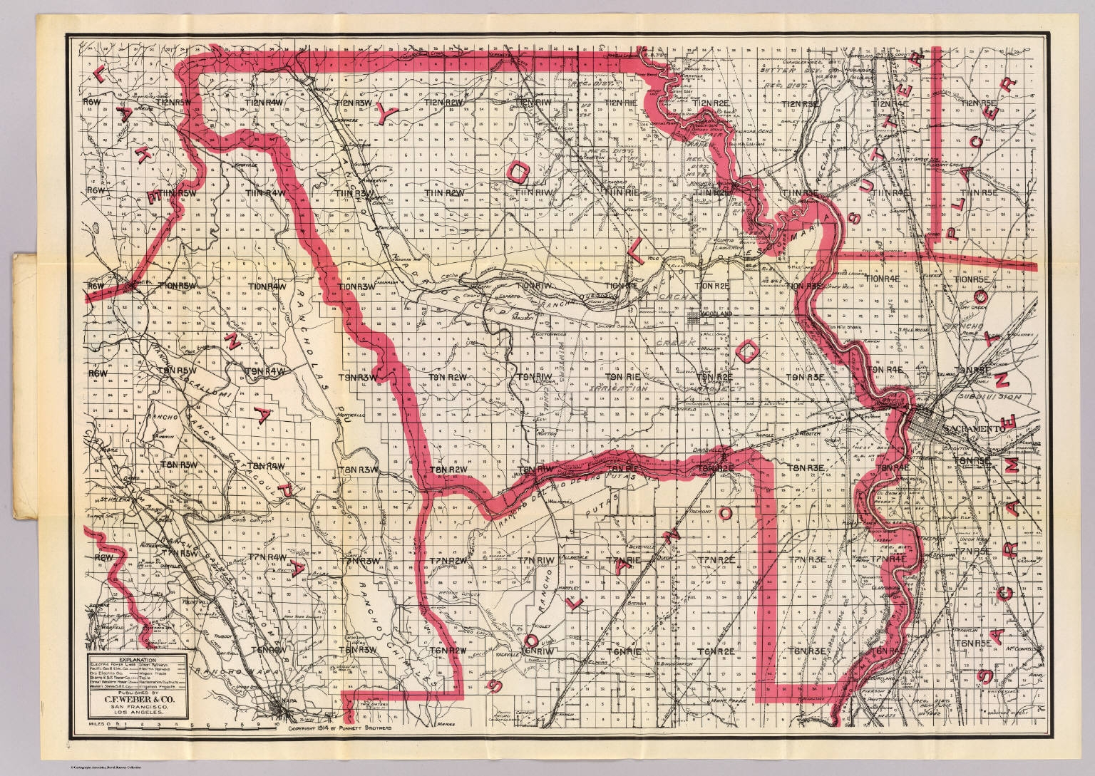 map of yolo county california