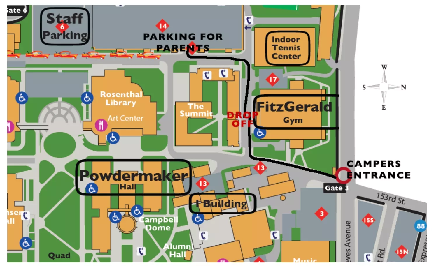 qc campus map
