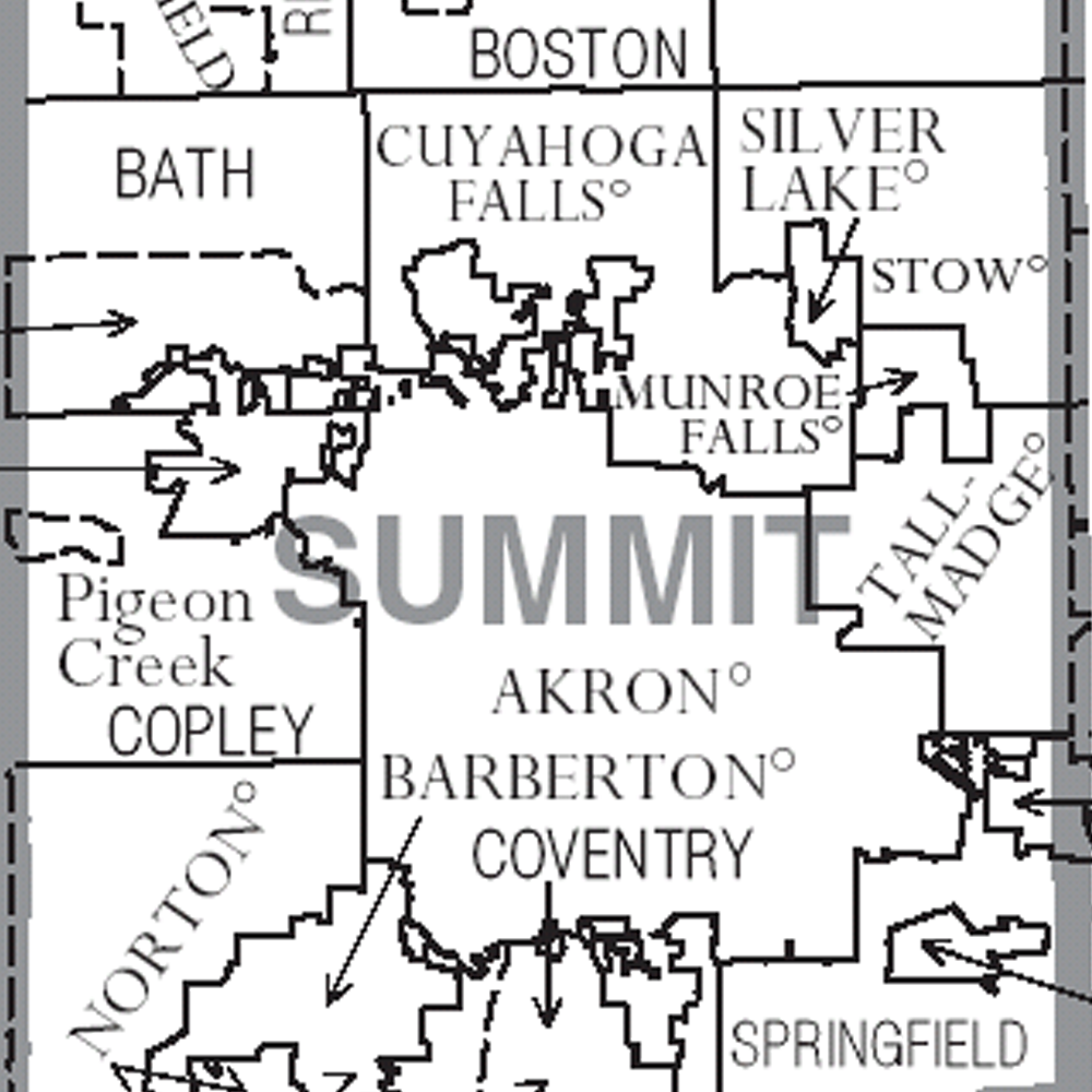 summit county ohio map