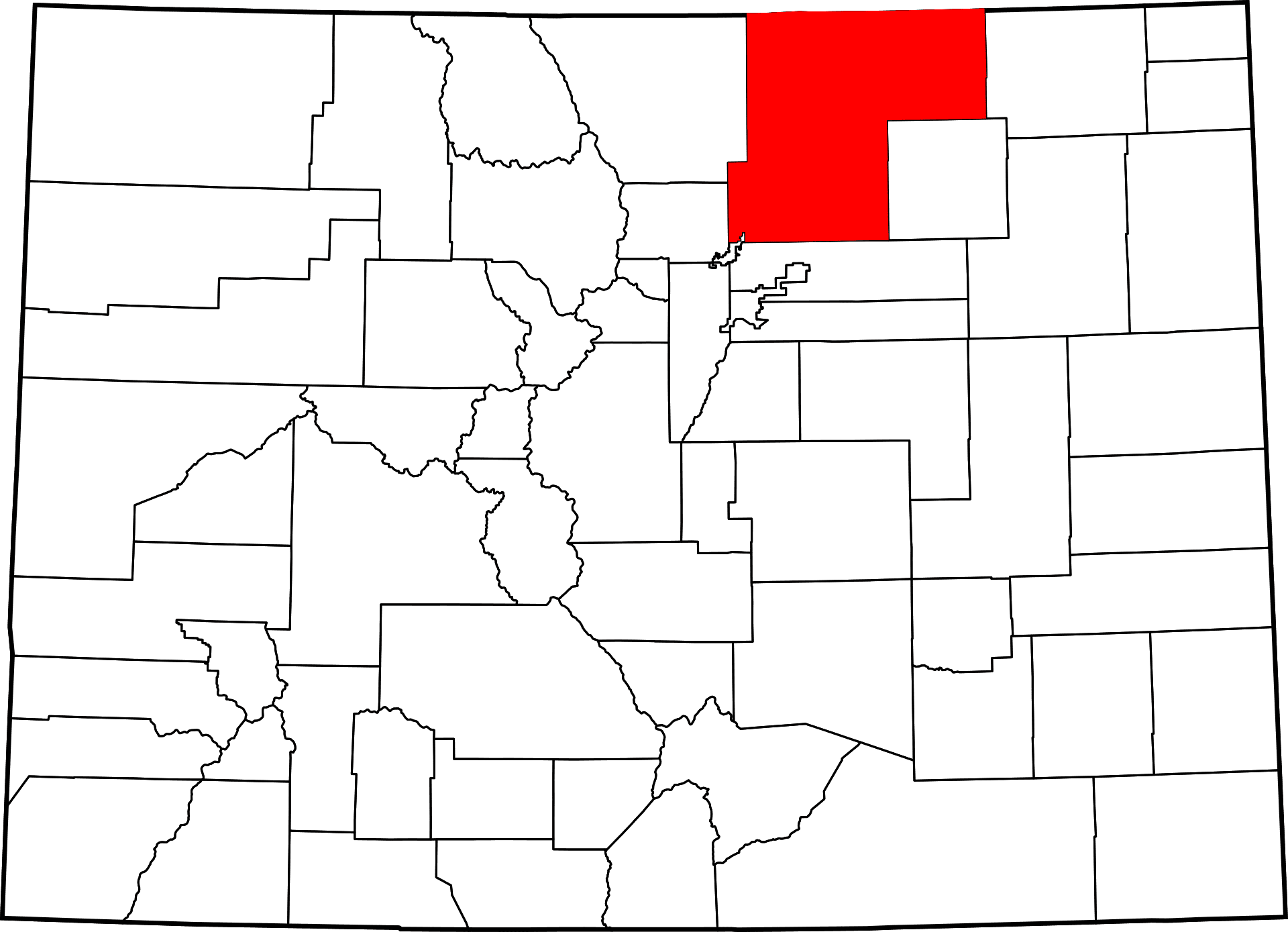 Weld County Colorado Map And Towns Uncover Colorado