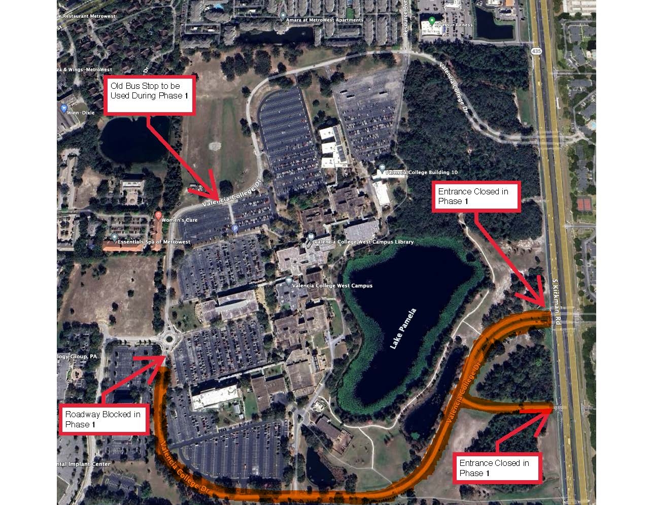 West Campus Roadway Construction Update Valencia College News
