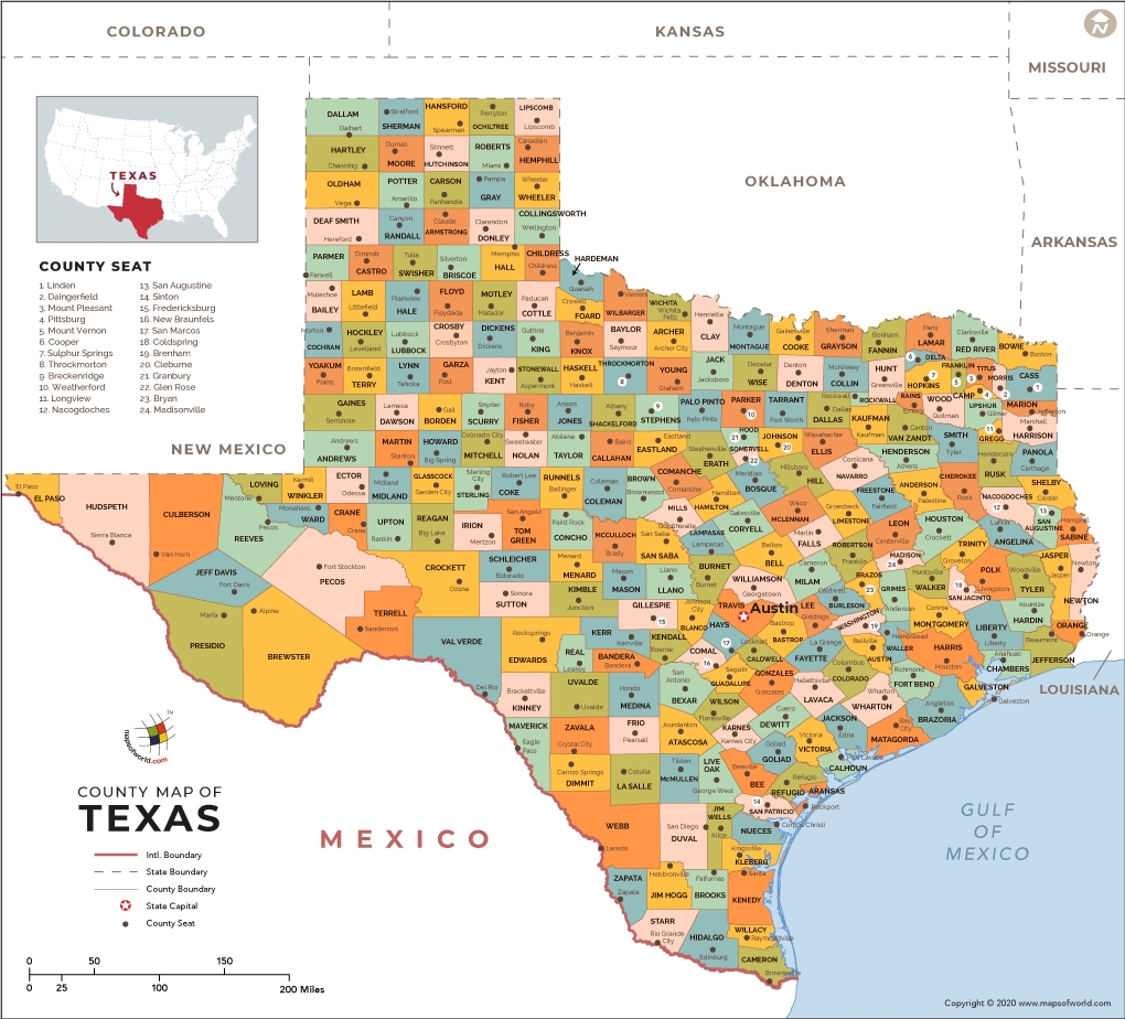 West Texas Map MapsofWorld